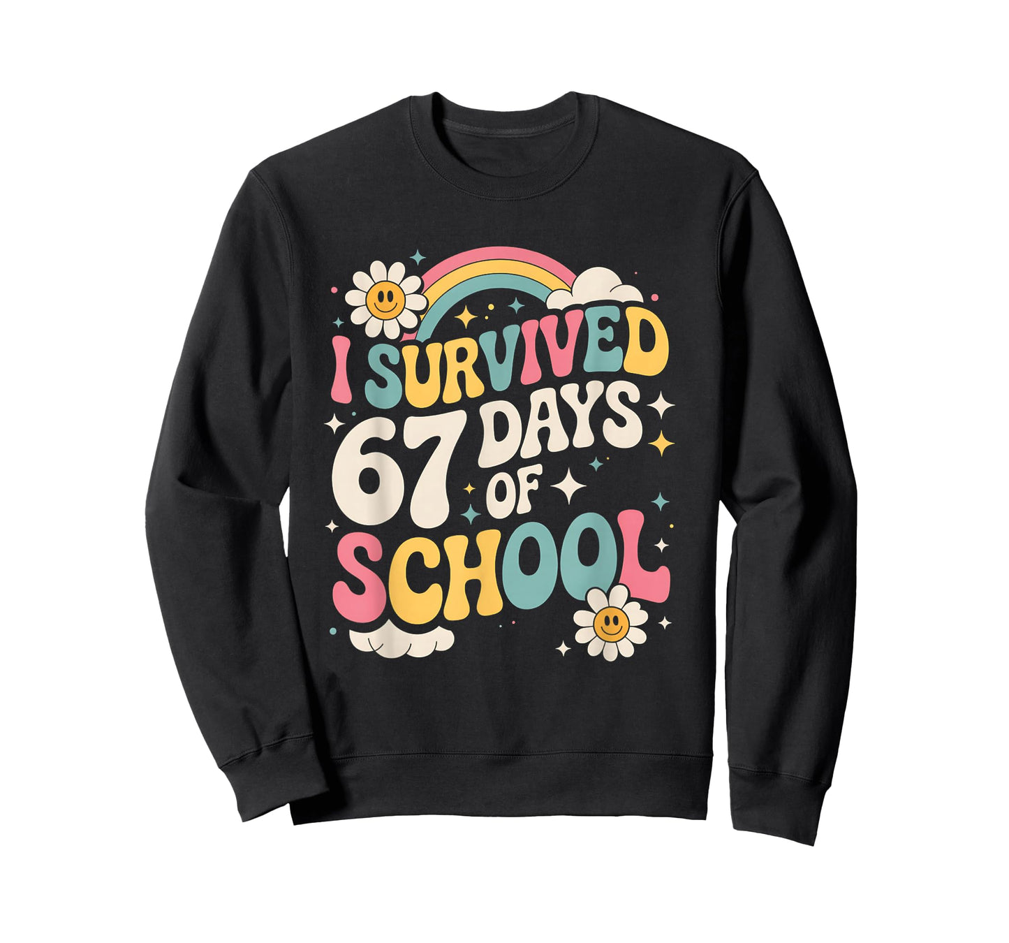 I Survived 67 Days of School Funny Six Seven 6 7 Meme T-Shirt