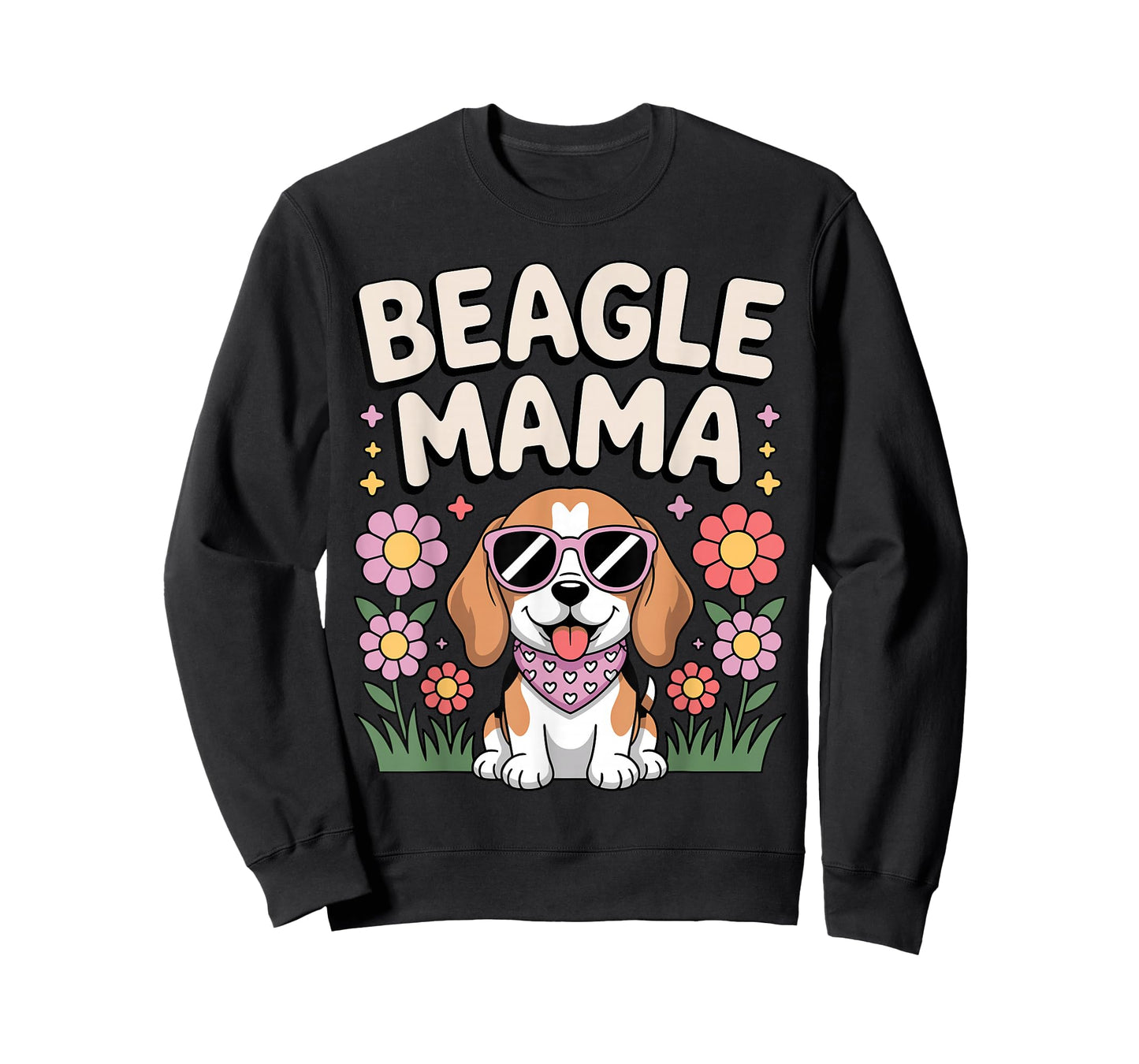 Funny Beagle Art for Women Girls Mom Beagle Dog Lover Beagle T-Shirt