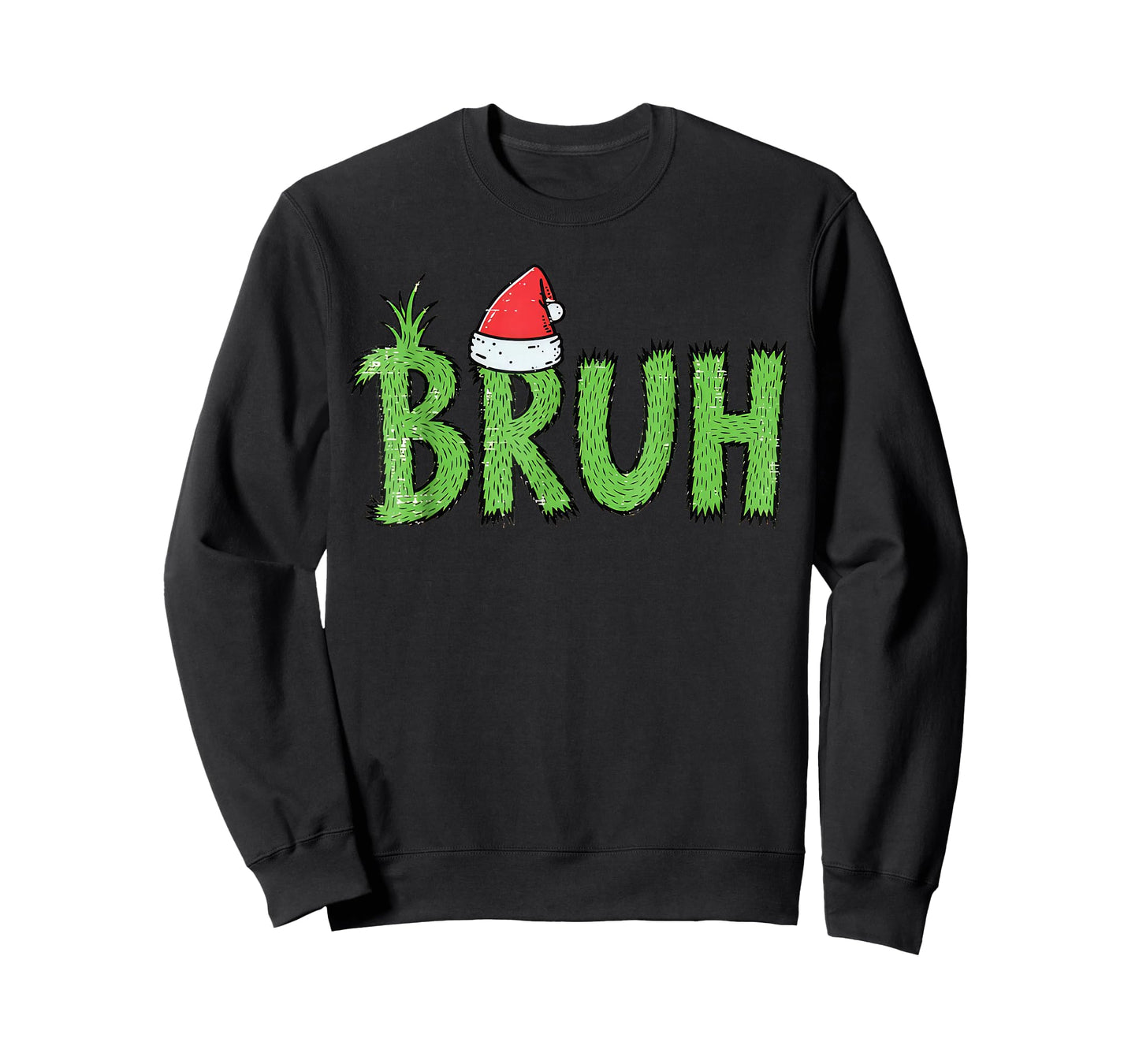 Christmas Bruh Santa Hat Funny Xmas Meme Humor Men Women Kid T-Shirt