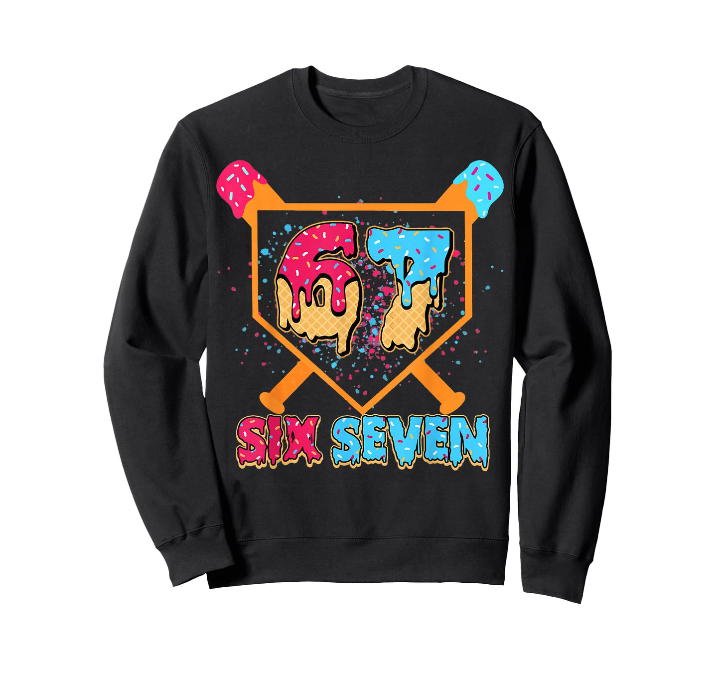 Baseball Drip Number 67 Player Or 67th Birthday Boy Girl T-Shirt