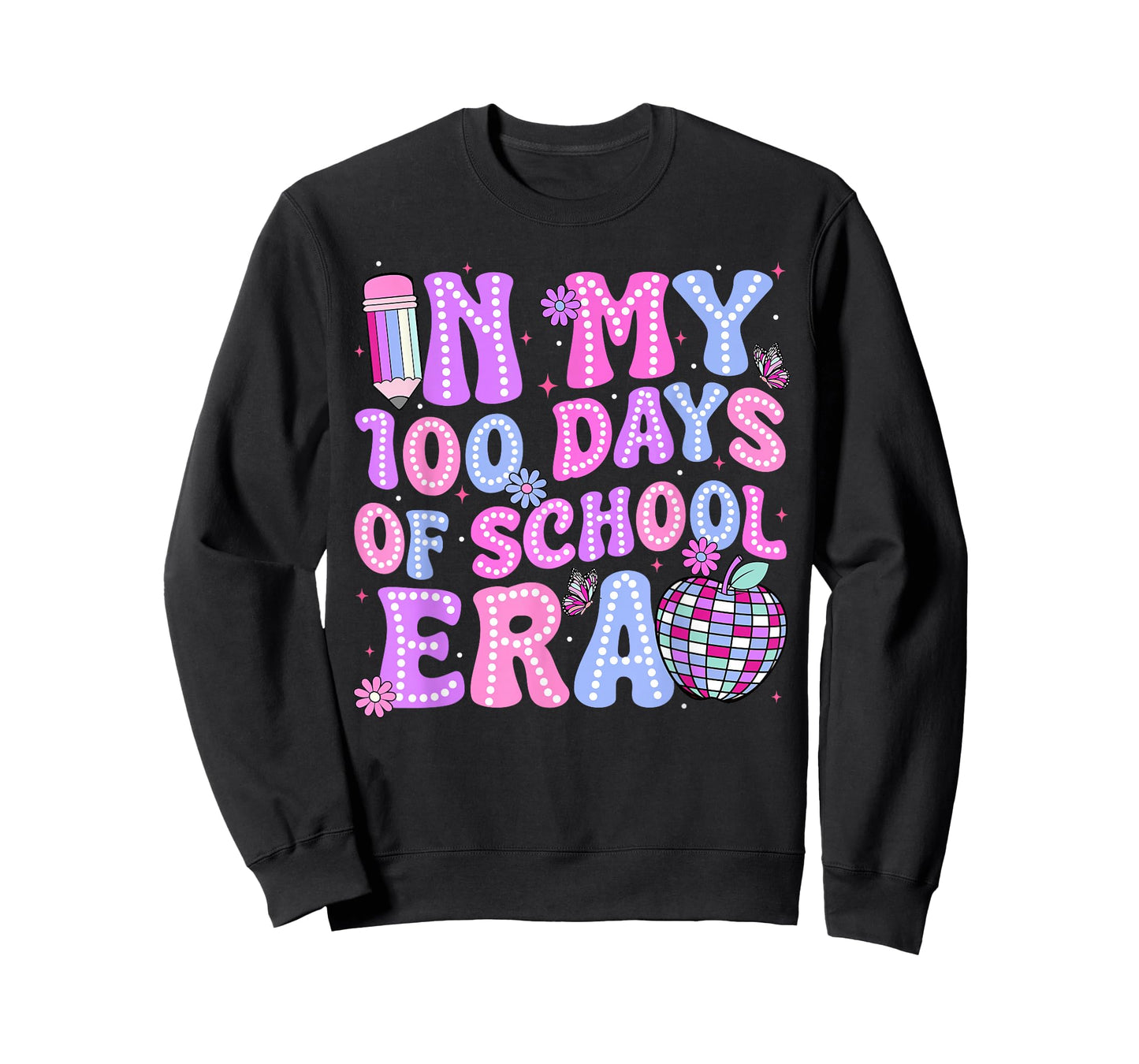 in My 100 Days of School Era Retro Disco 100th Day of School T-Shirt