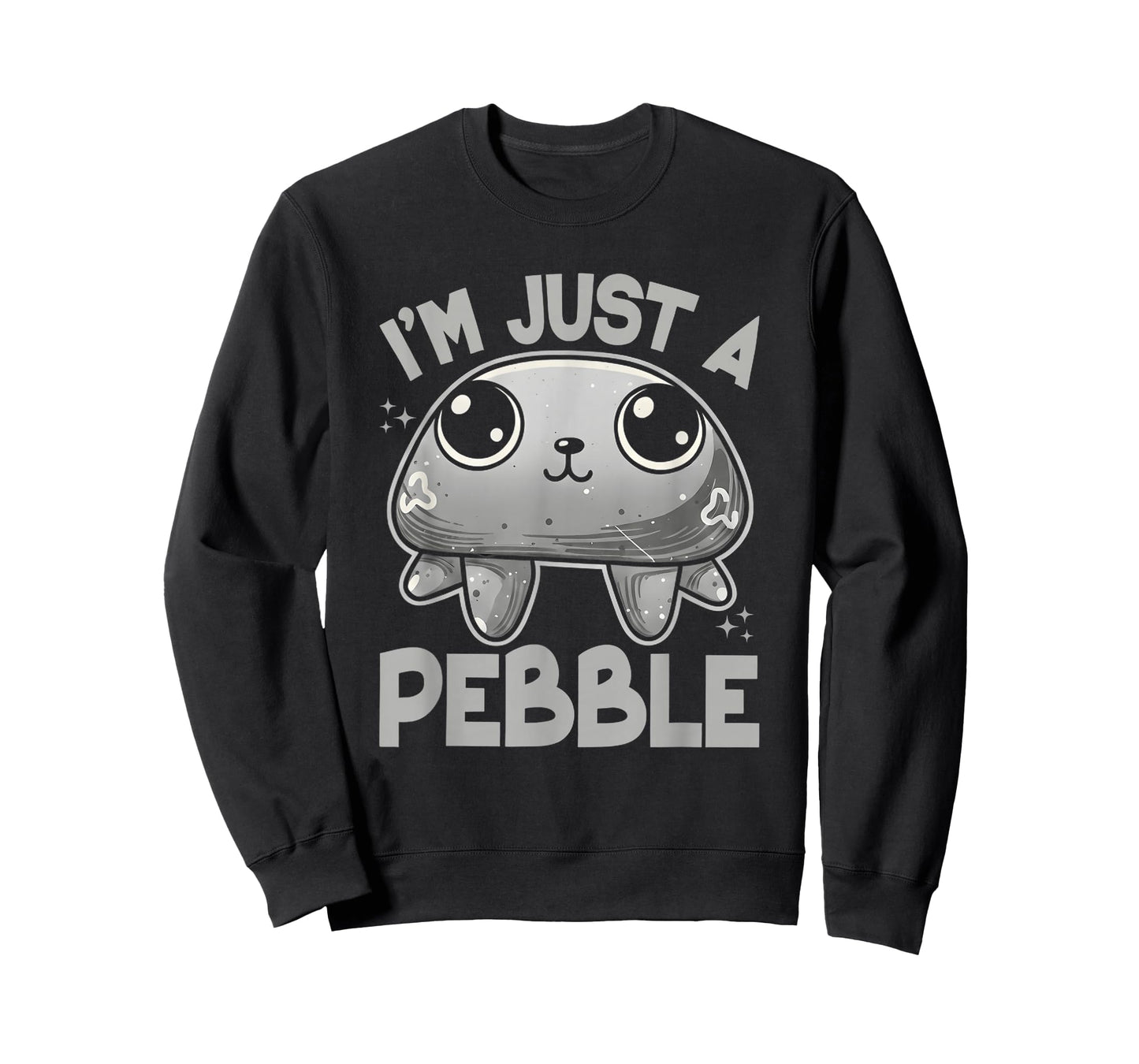 Im Just A Pebble Cute Minimalist Character Humor Design T-Shirt