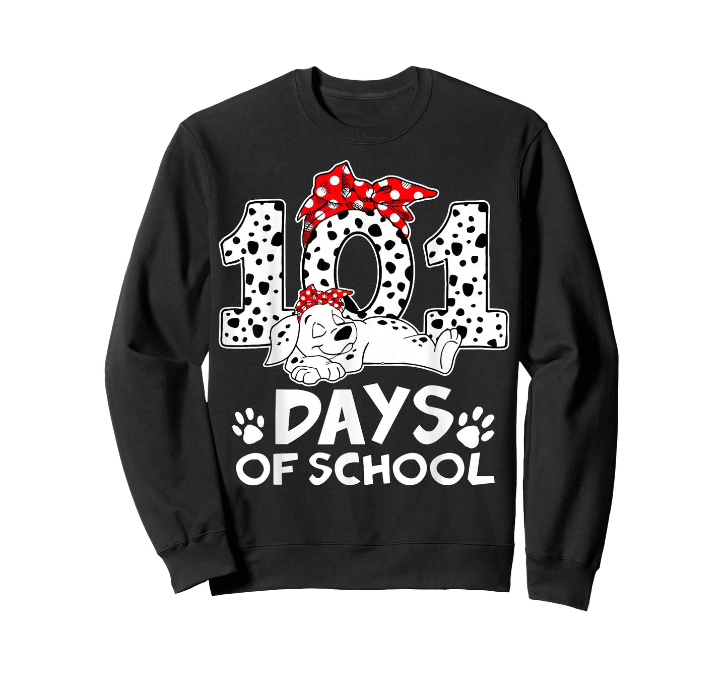 100 Days of School Dalmatian Dog Teachers Boys Girls Kids T-Shirt