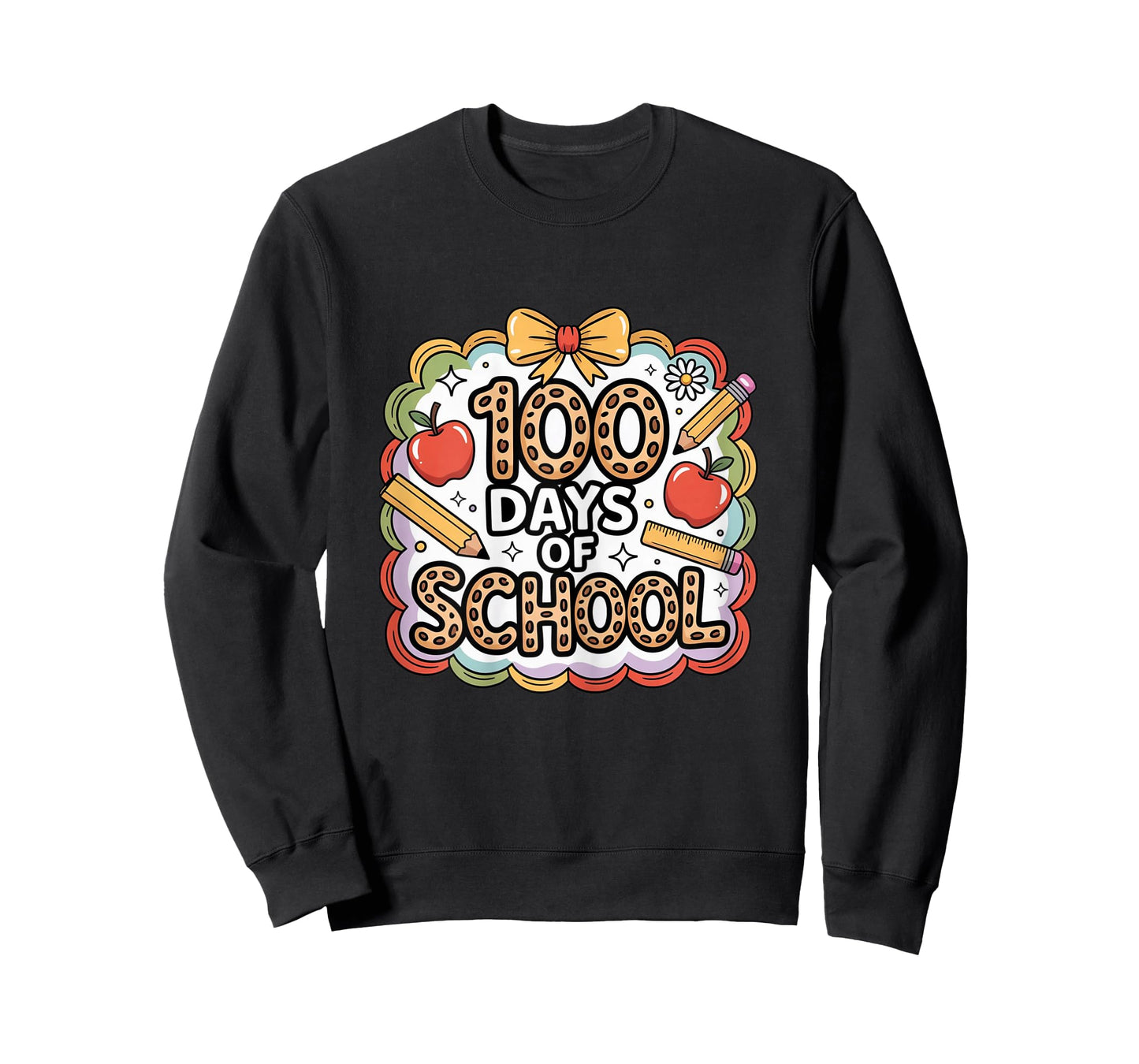 100 Days of School Leopard Design for Teachers and Students T-Shirt