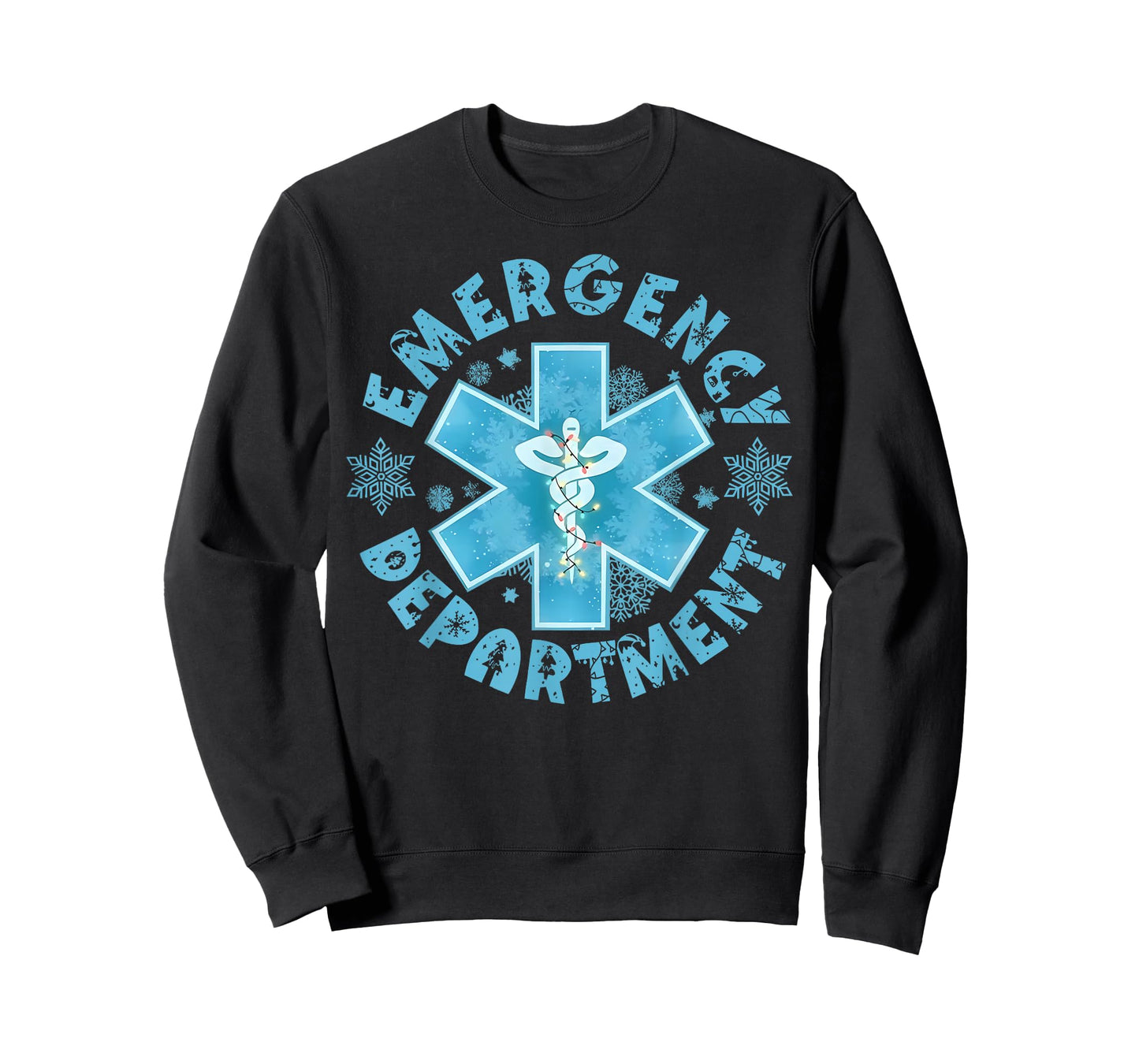 Snowflake Emergency Department Winter ER ED Nurse Christmas T-Shirt