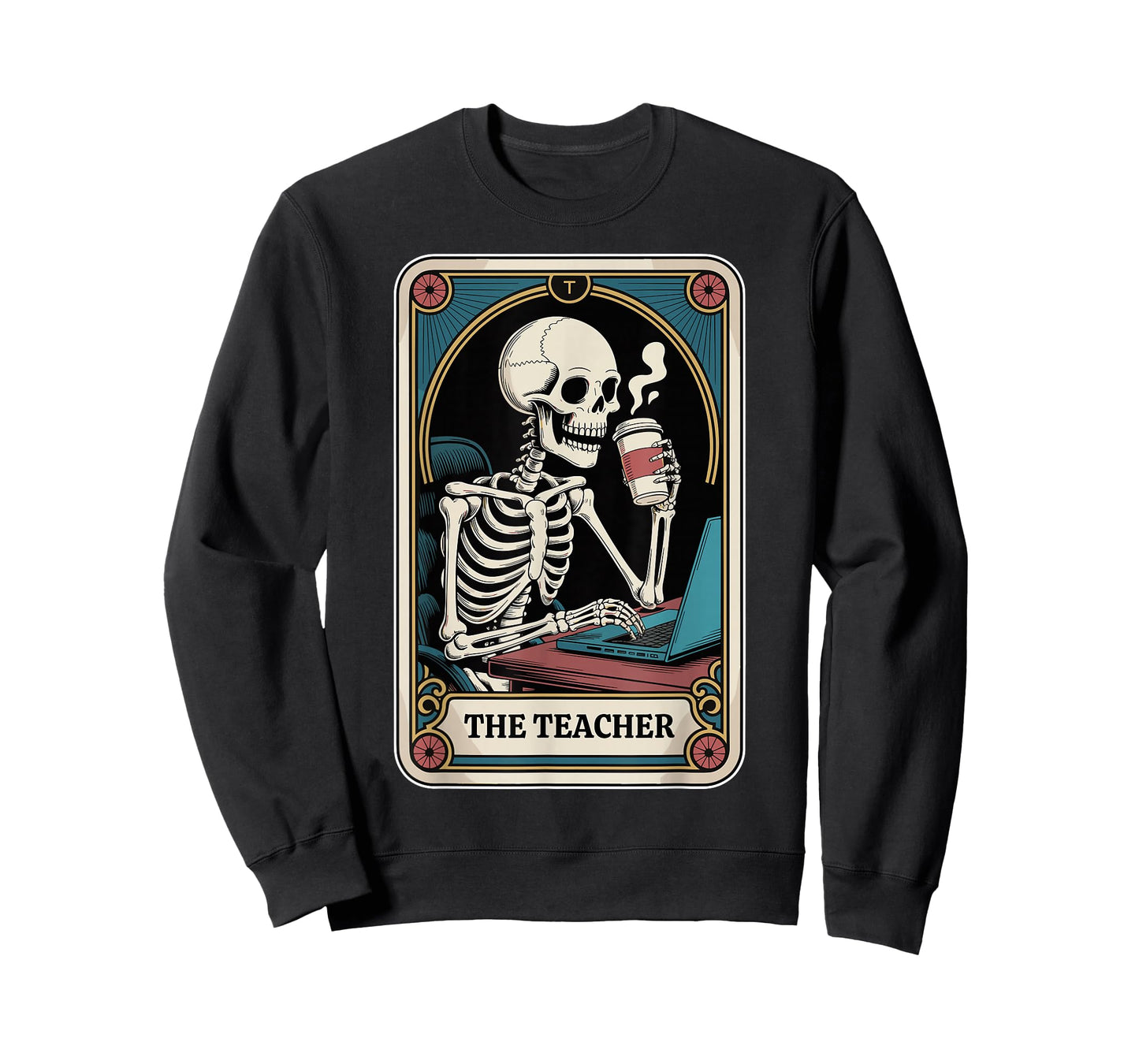 The Teacher Tarot Card Math Teacher English Funny Teacher T-Shirt