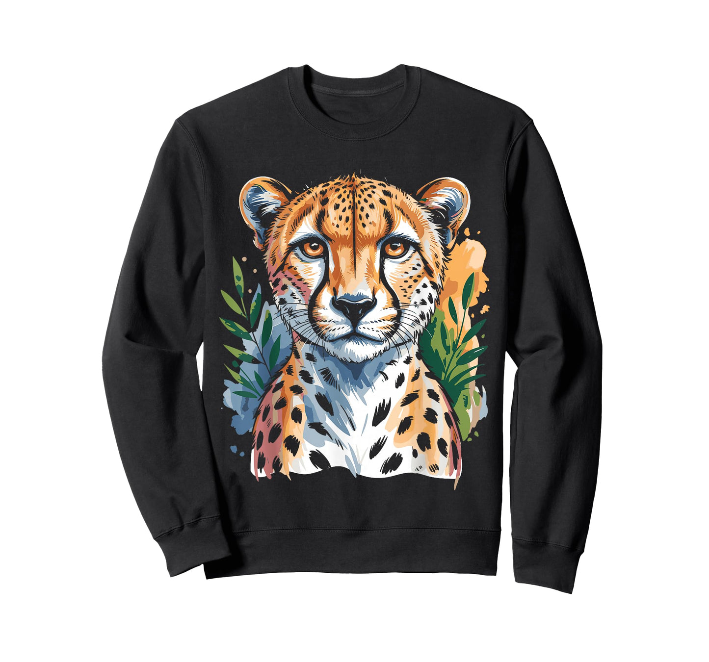 Watercolor Cheetah Face T-Shirt