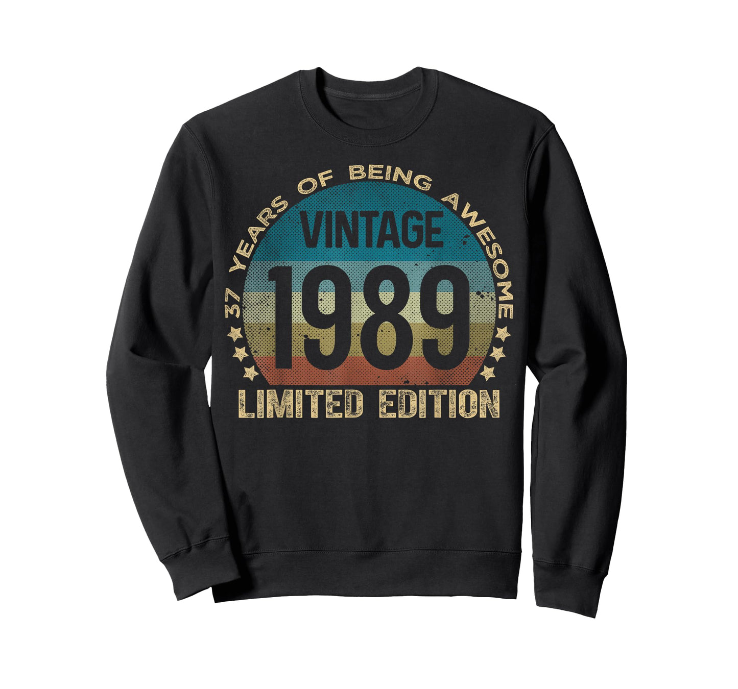 37 Year Old Gifts Vintage 1989 Limited Edition 37th Birthday T-Shirt