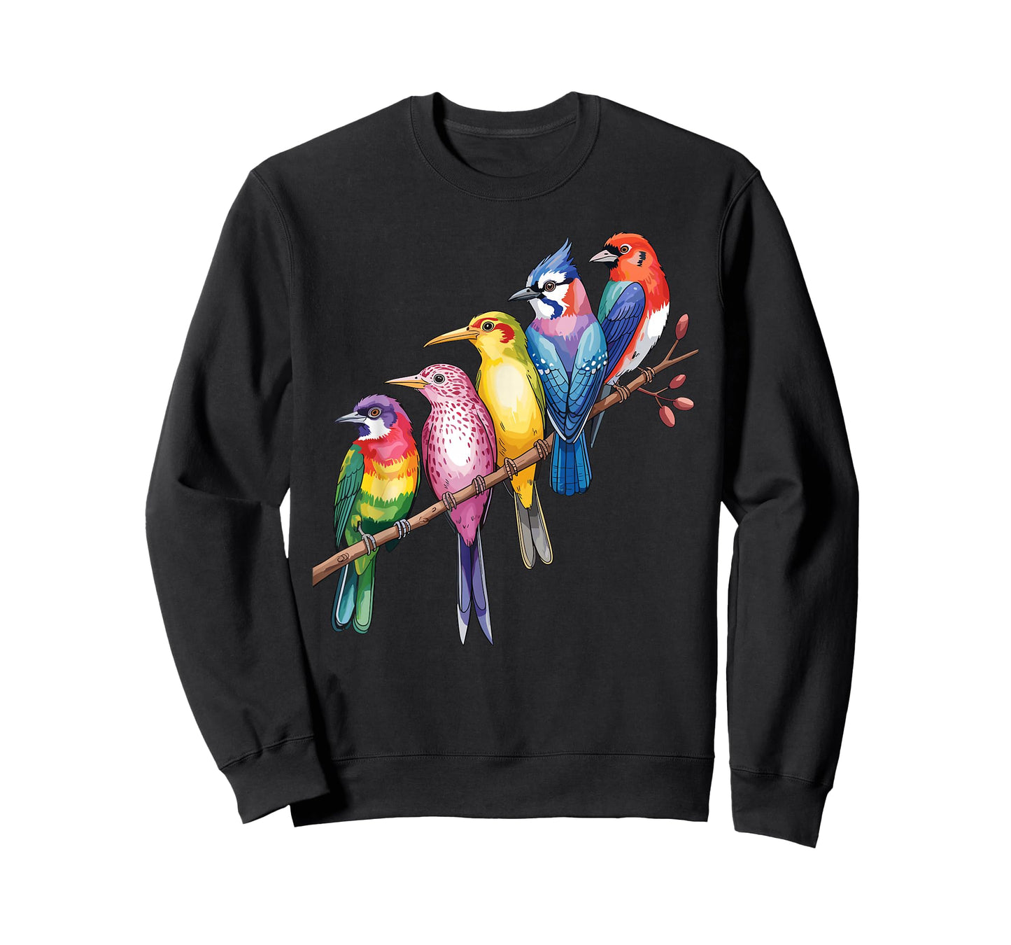 Cute Bird Art for Men Women Nerd Birdwatcher Bird Watching T-Shirt