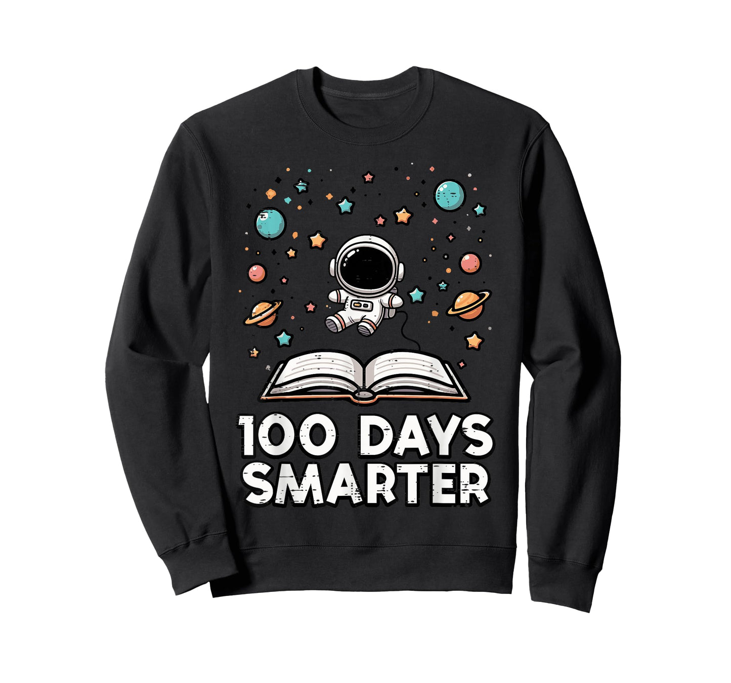 100 Days Smarter Astronaut Book 100th Day Girls Kids Women T-Shirt