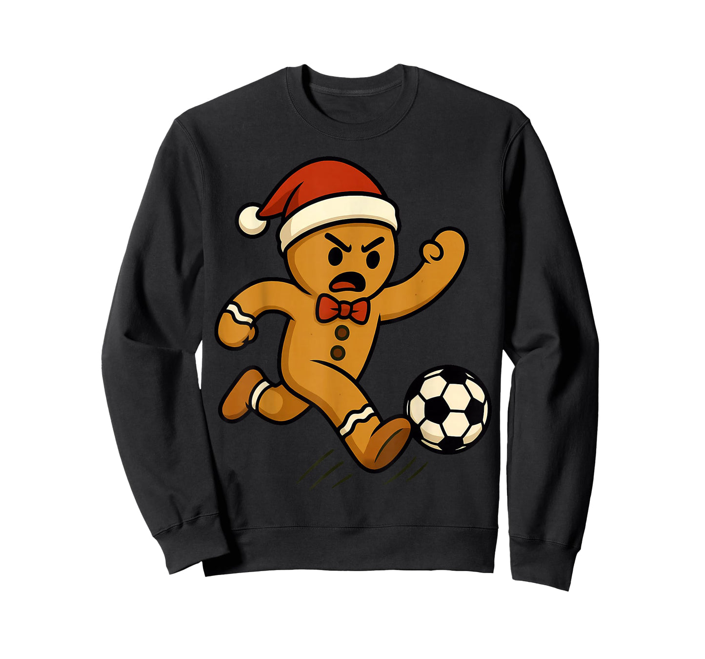 Gingerbread Soccer Player Funny Christmas Kids Boys T-Shirt