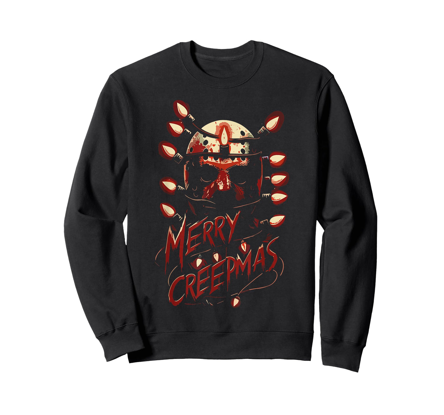 Merry Christmas Festive Slasher Candy Cane Menace T-Shirt