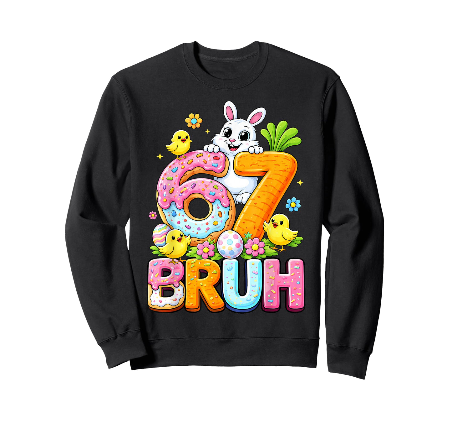 Six Seven Easter Kids Bunny 67 Easter Toddler Teens Boy Girl T-Shirt