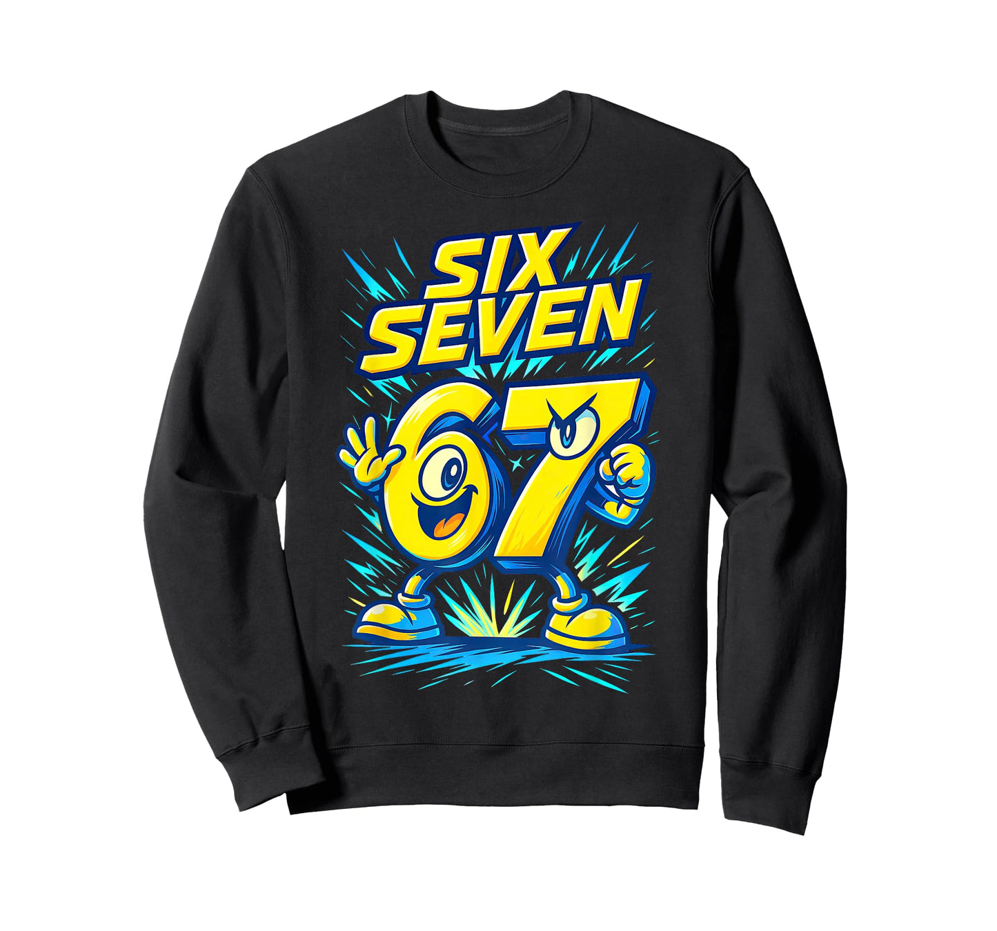 Kids 67 Six Seven Italian Brainrot 6 7 Funny Meme T-Shirt