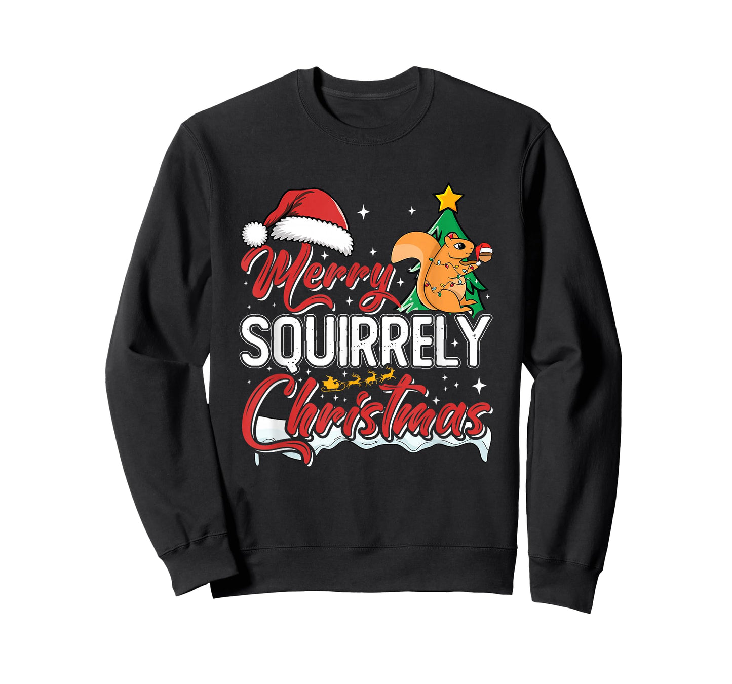 Squirrel Lover Xmas Rodent Animal Funny Christmas Squirrel T-Shirt