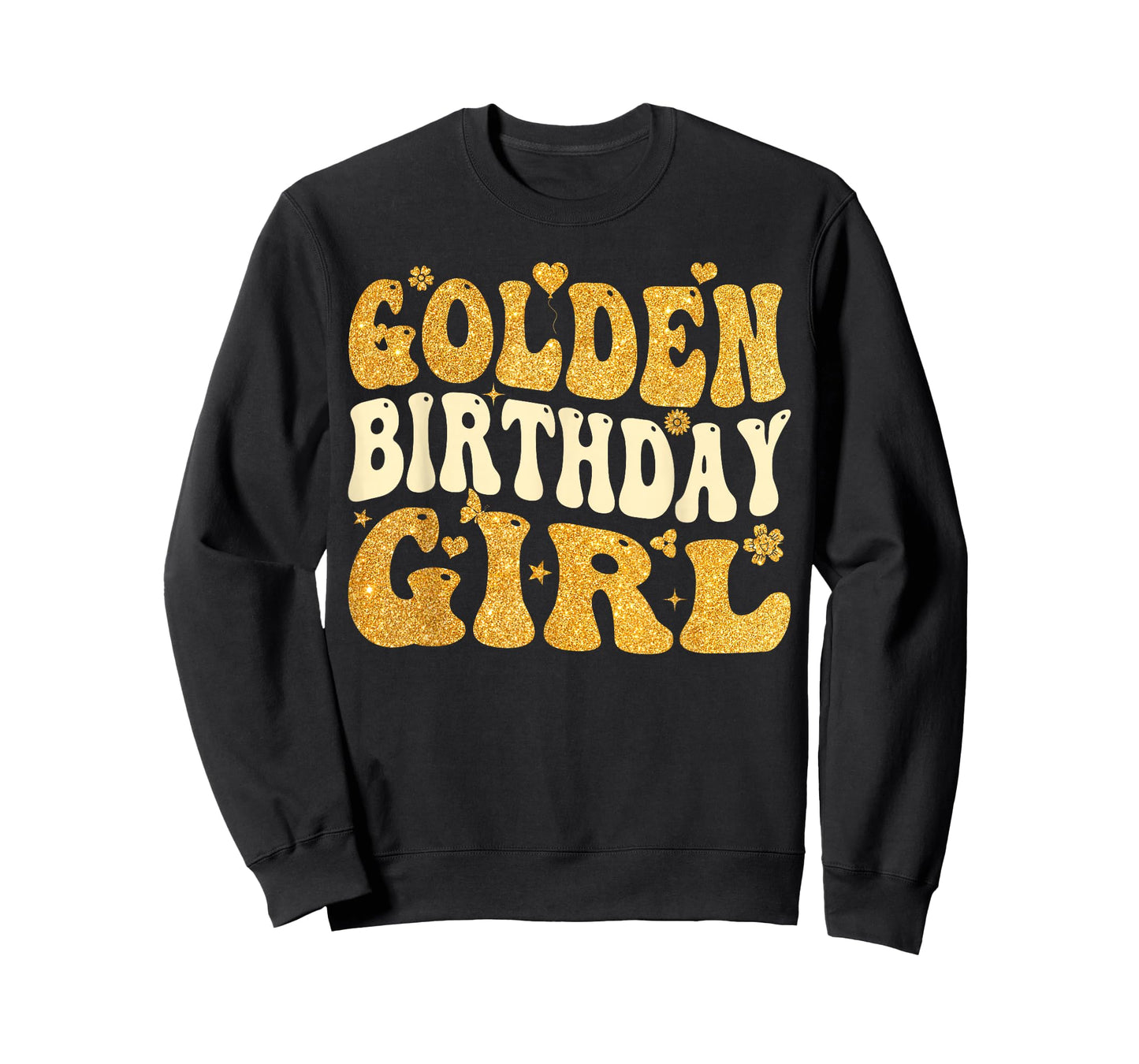 Golden Birthday Girl Era Women Kids Groovy T-Shirt