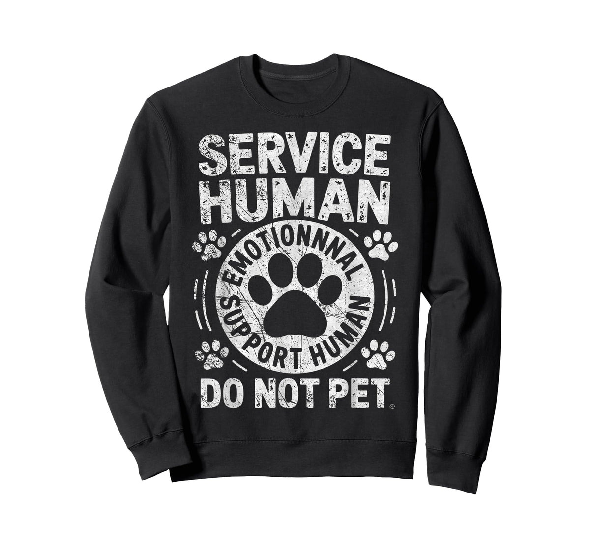 Service Dog Human Do Not Pet Funny Rescue Dog Owner Vintage T-Shirt