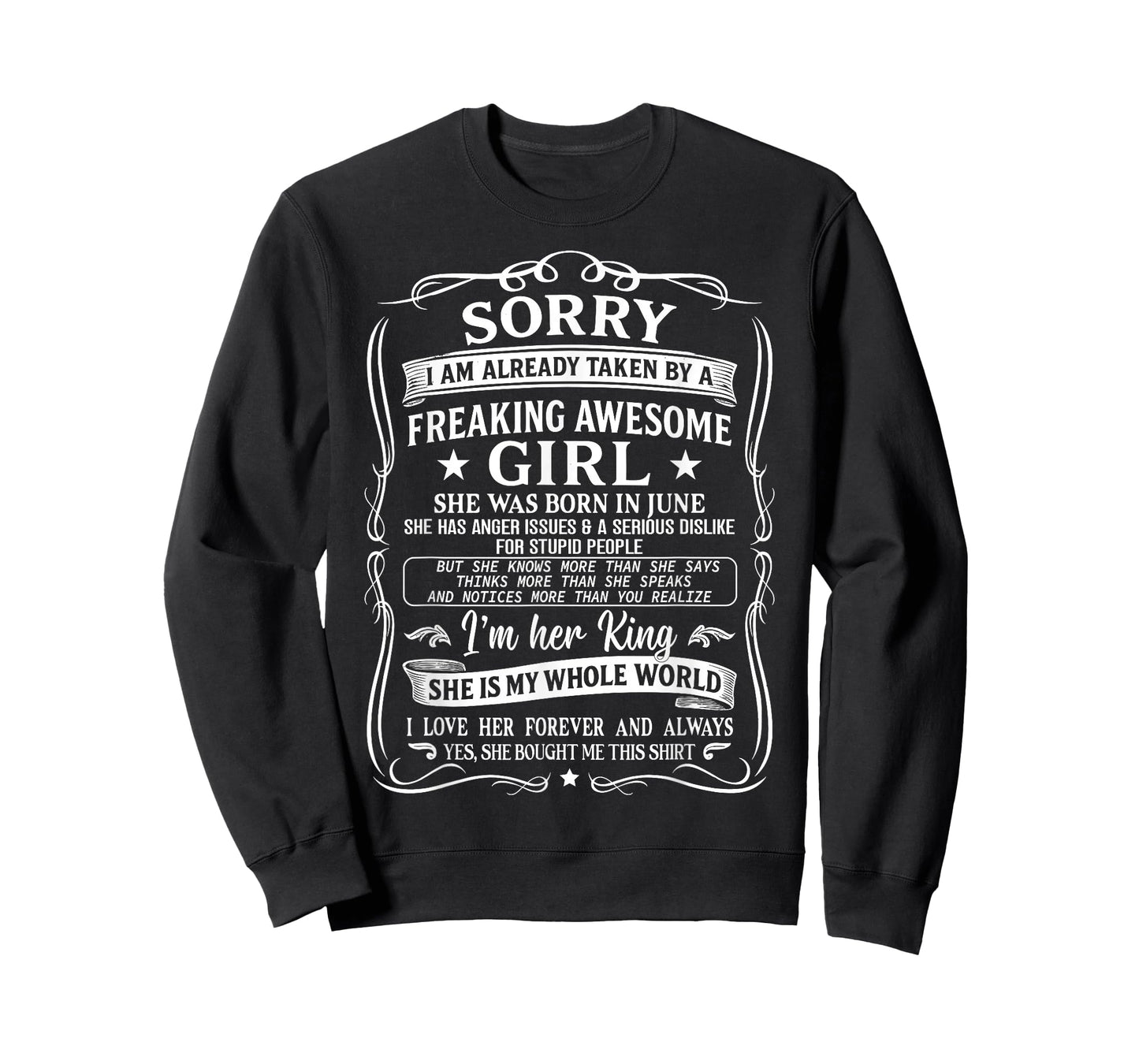 I'm Already Taken by Freaking Awesome Girl Born in June T-Shirt