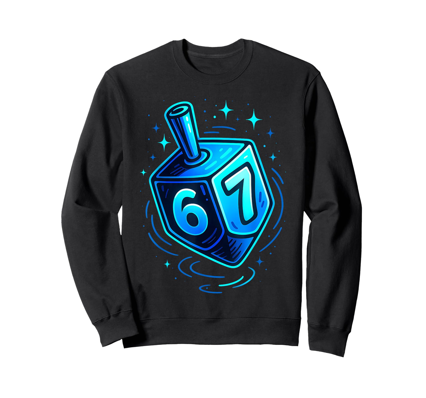 Hanukkah 67 Six Seven Meme Dreidel Menorah Chanukah Boy Kids T-Shirt