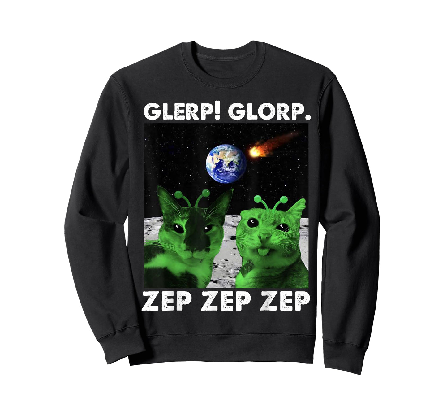 Gnarp Cat Silly Alien Cat Meme Brainrot Meme Funny Silly Cat T-Shirt