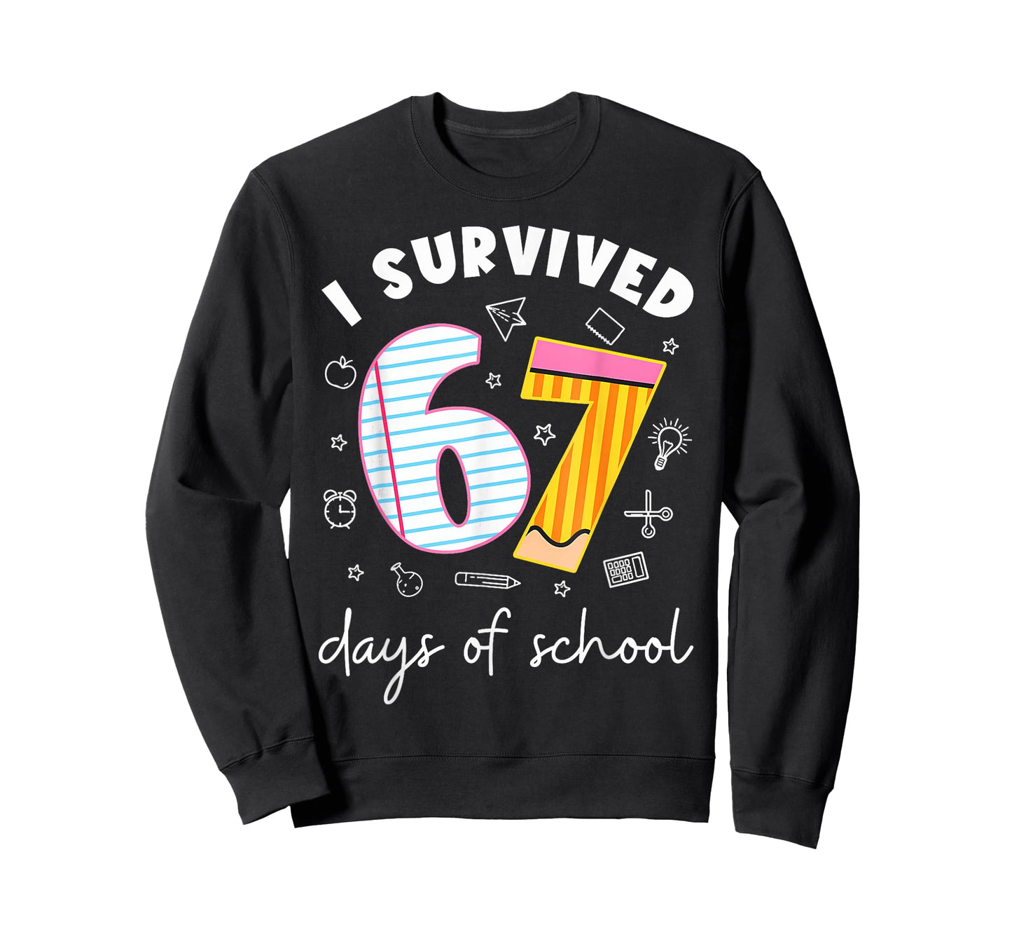 I Survived 67 Days of School Funny Meme Teacher Student T-Shirt