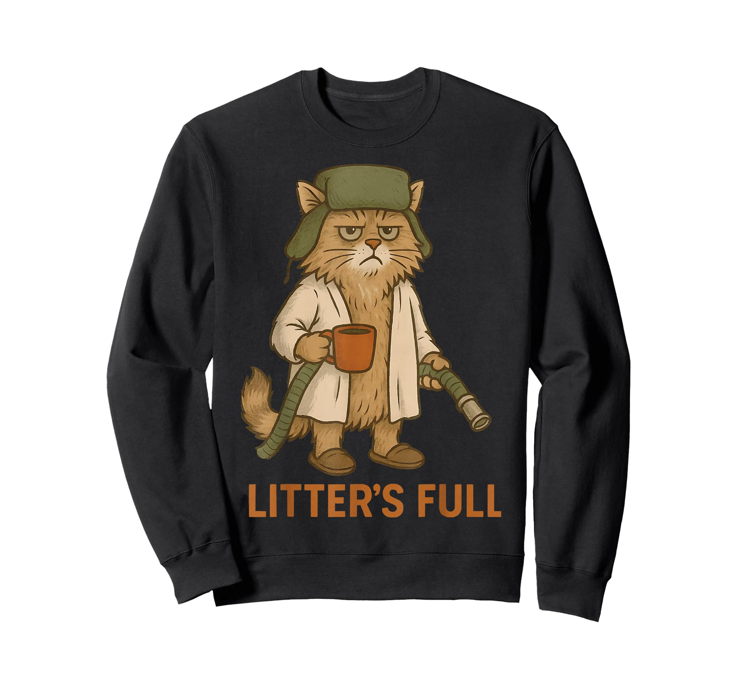 Funny Cat Litter's Full Christmas Cat Xmas Women Men Kids T-Shirt