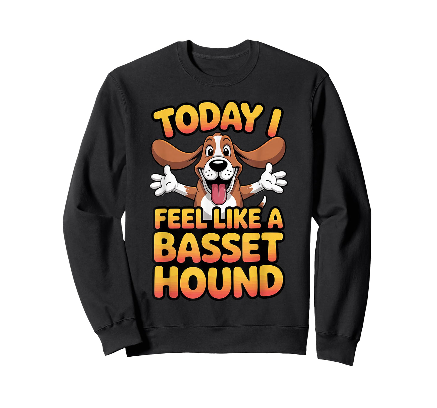 Cartoon Pet Dog Breed Funny Today I Feel Like a Basset Hound T-Shirt