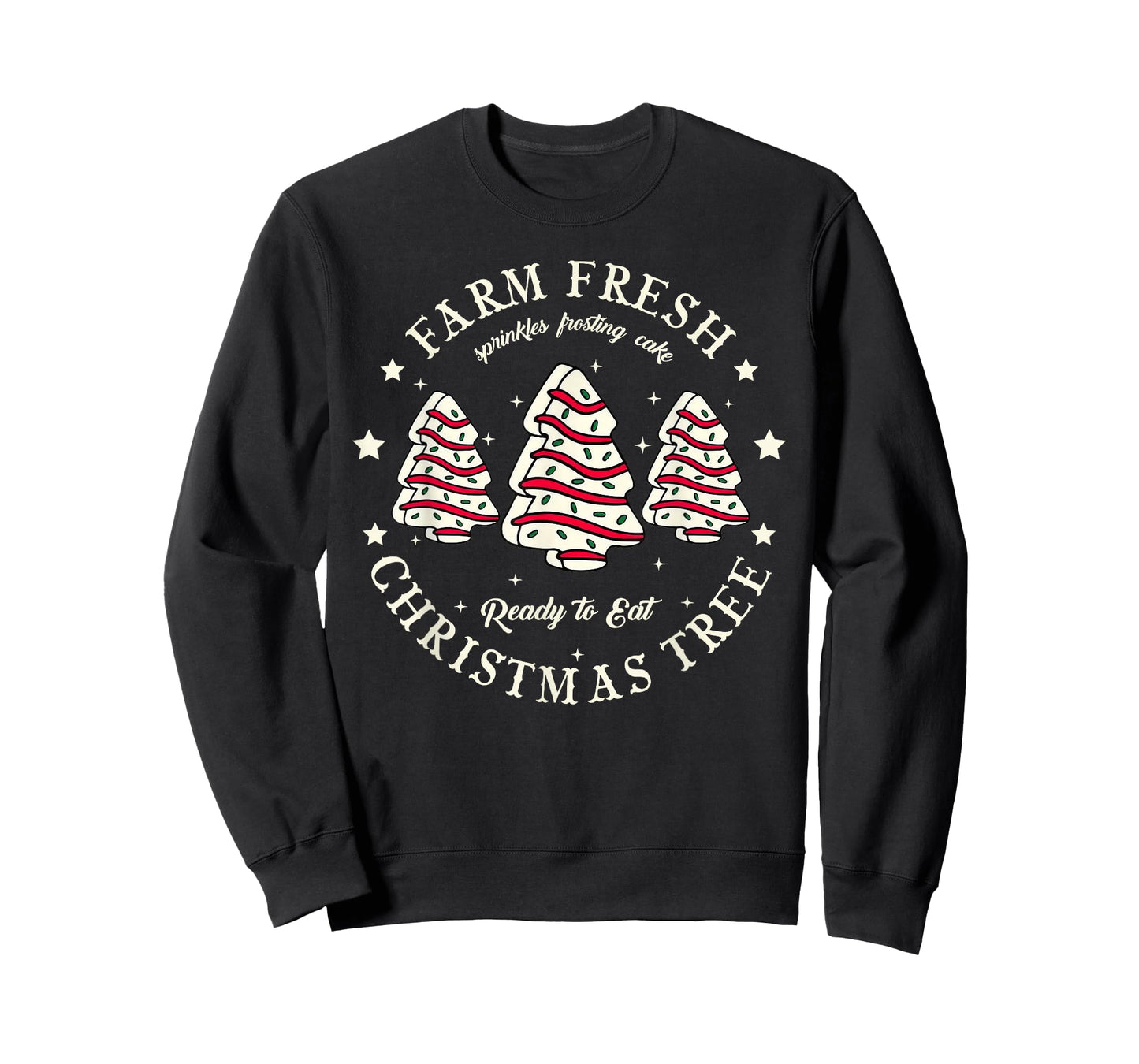 Vintage Farm Fresh Christmas Tree Cookies Holiday Baking Art T-Shirt