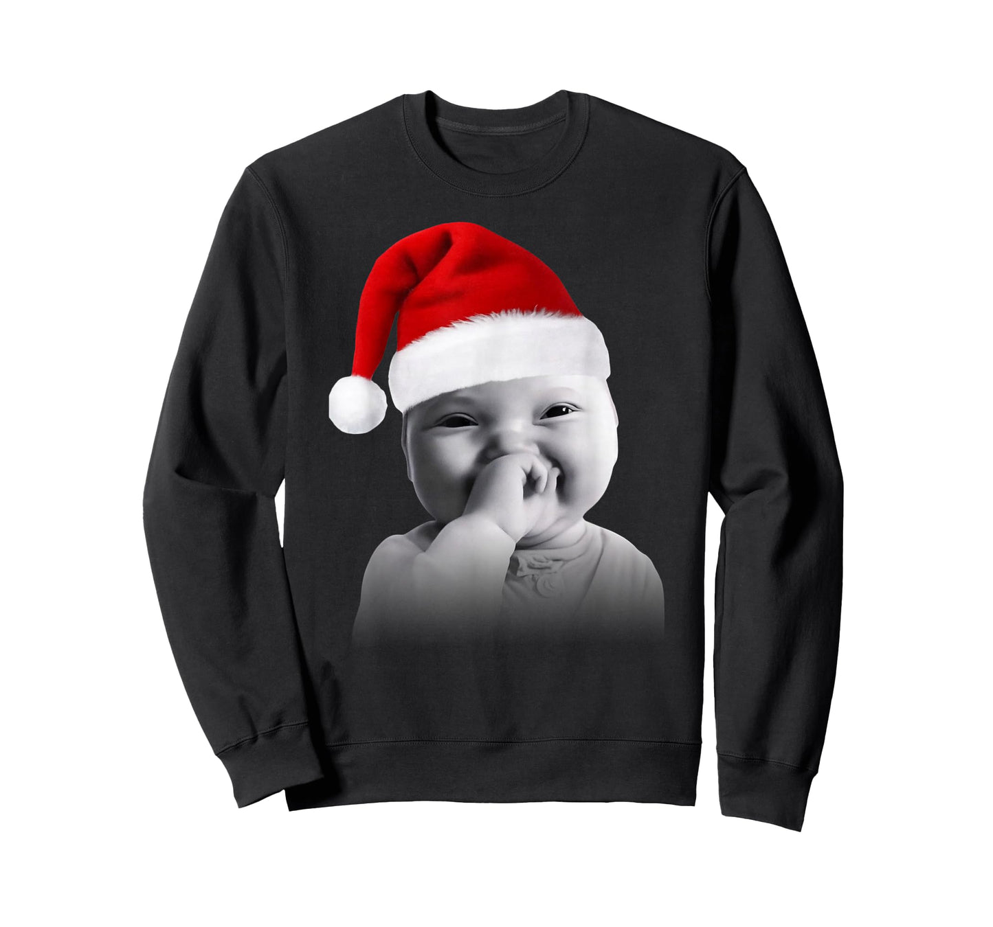Funny Niche Baby gen z Meme Giggling AI Laughing Christmas T-Shirt
