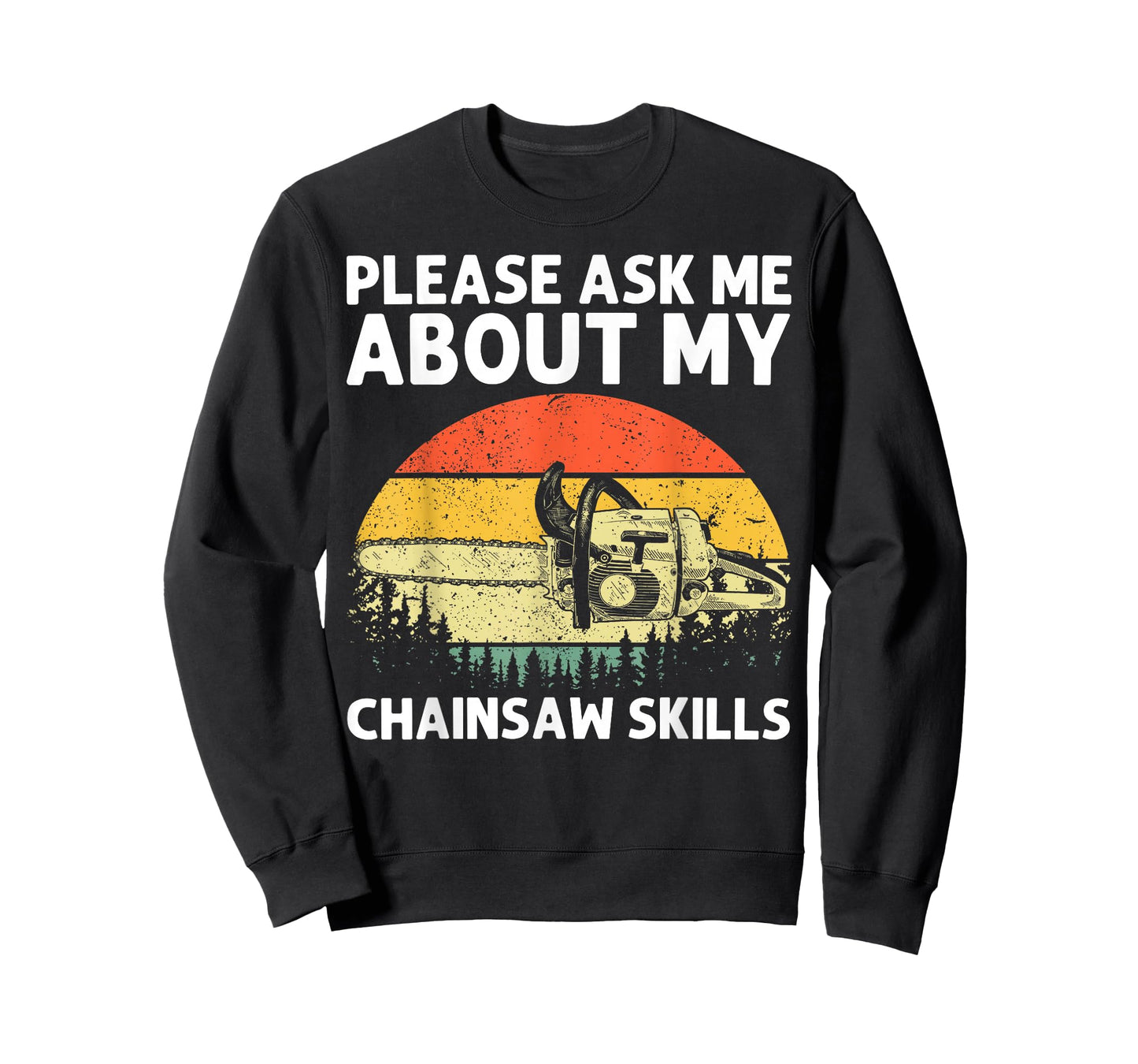 Best Chainsaw Art for Men Women Lumberjack Arborist Chainsaw T-Shirt