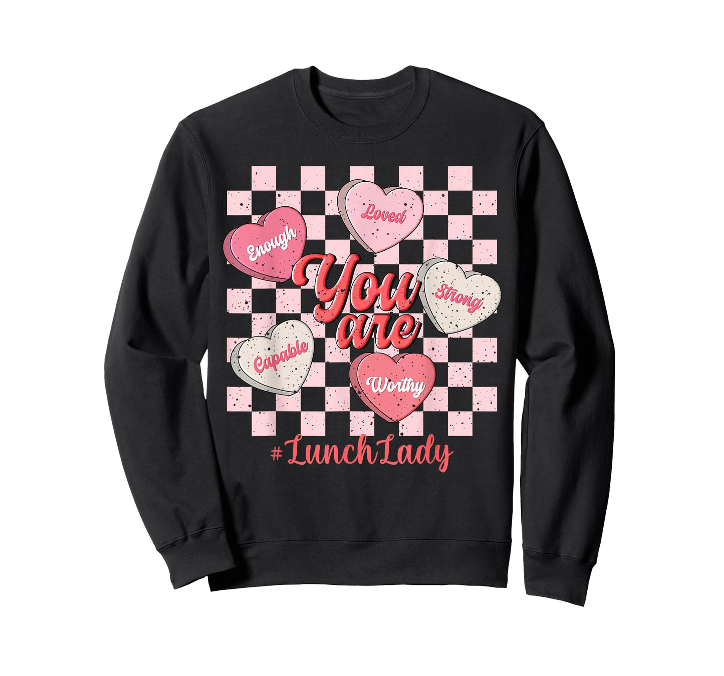 Funny Valentine Lunch Lady Love Heart T-Shirt