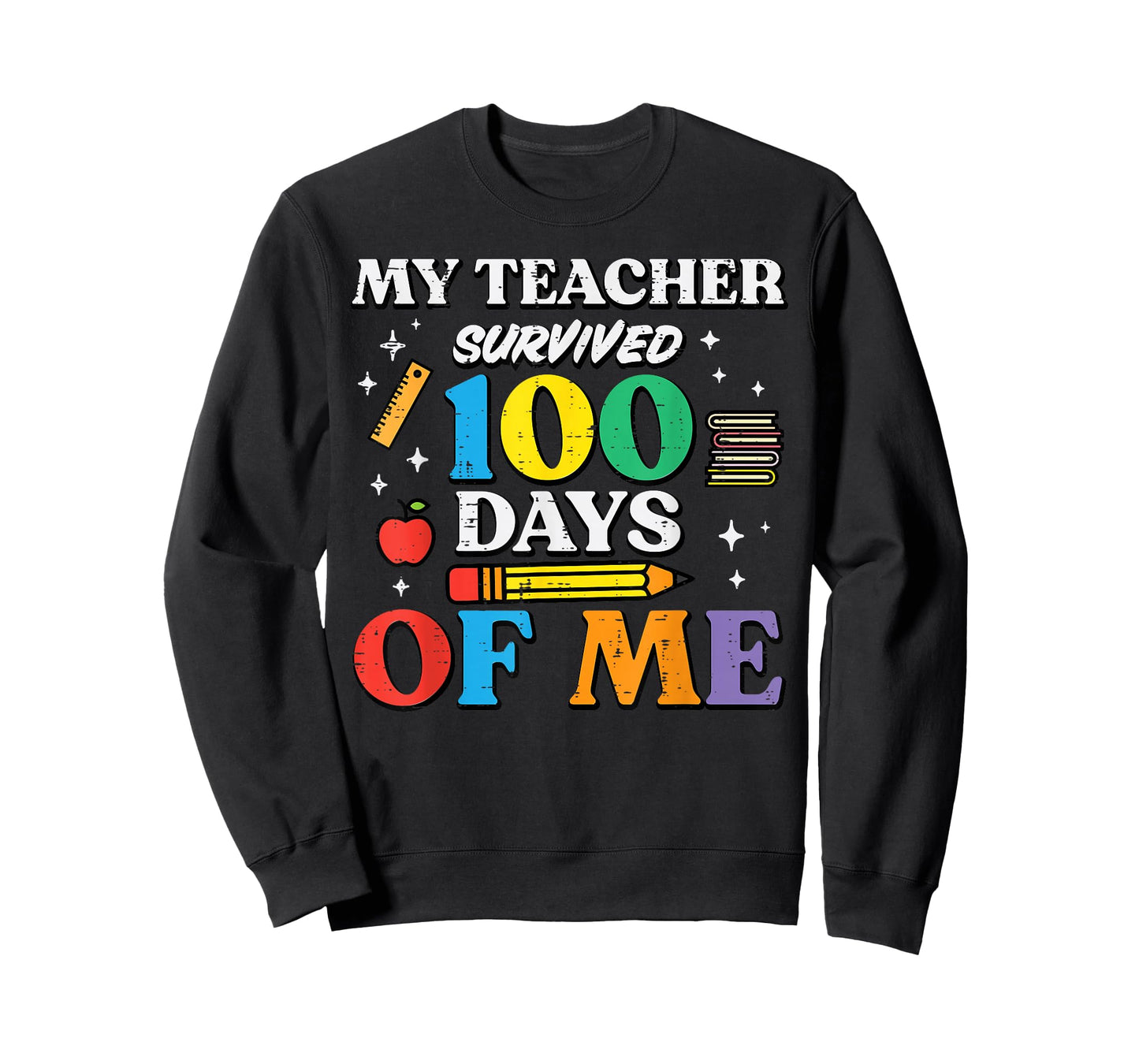 My Teacher Survived 100 Days of School of Me 100th Day Kids T-Shirt