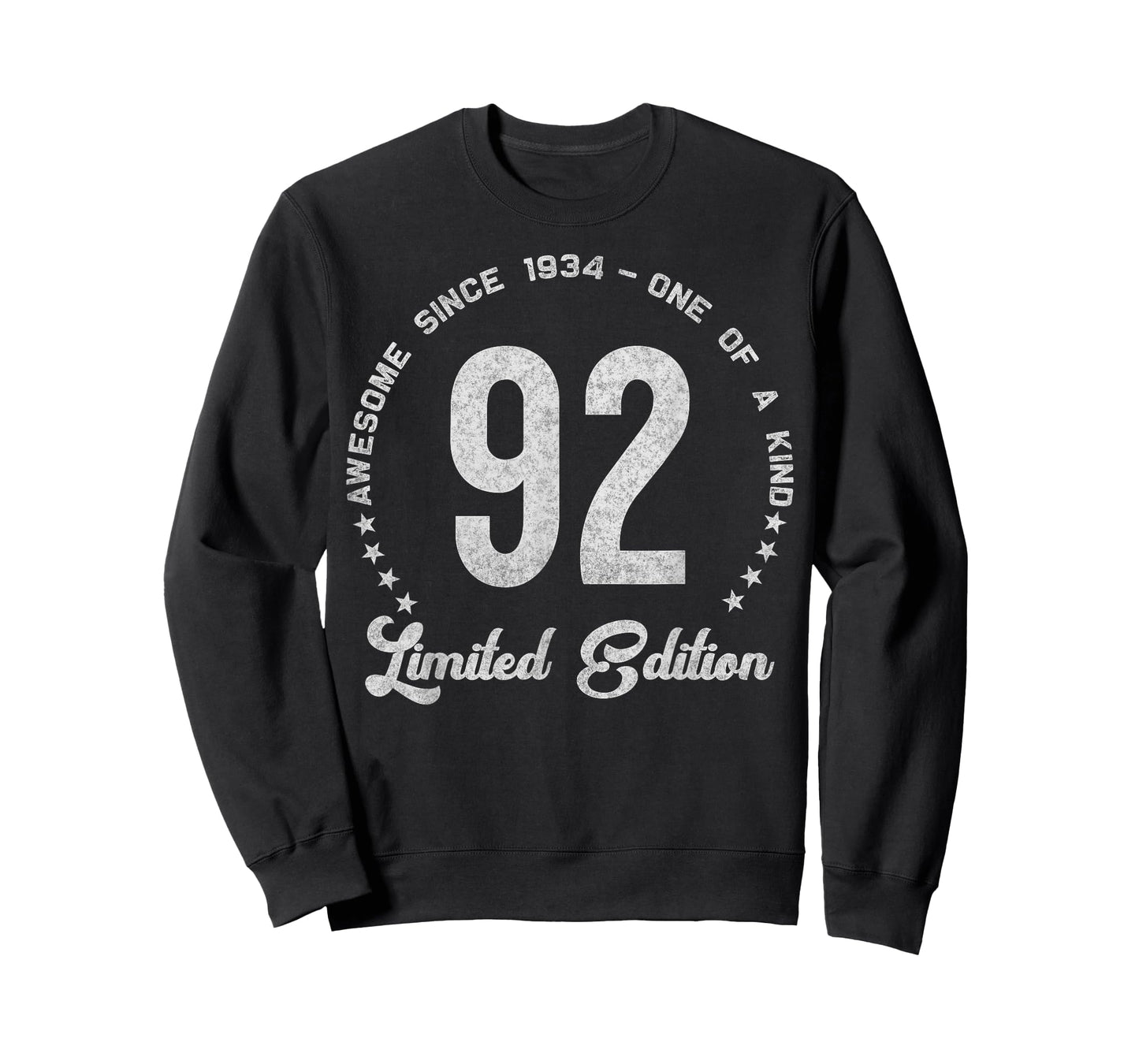 92 Year Old Gifts Vintage 1934 Limited Edition 92nd Birthday T-Shirt