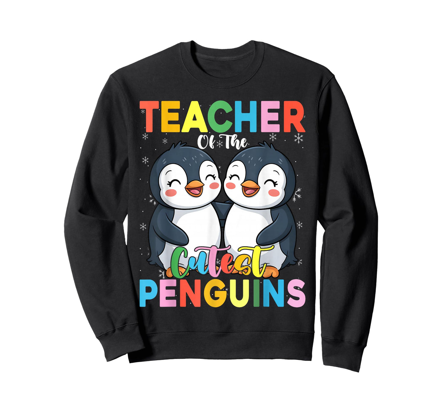 Teacher of The Cutest Penguins Funny Penguin Back to School T-Shirt