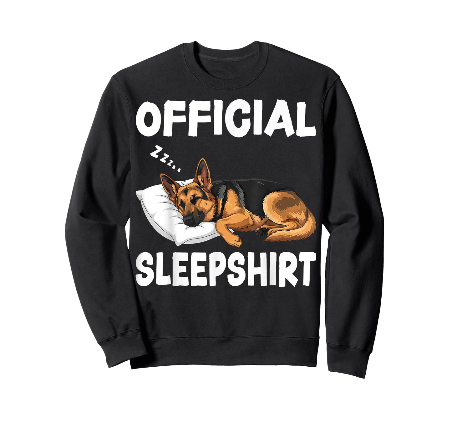 Official Sleep Shirt Sleeping Dog German Shepherd T-Shirt