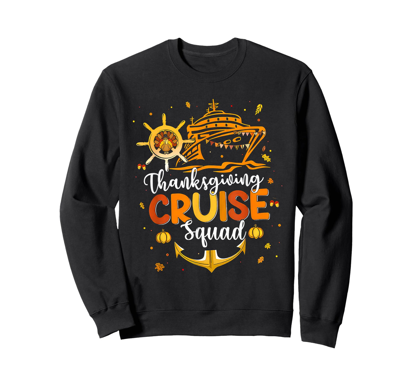 Cute Thanksgiving Cruise Squad Matching Family Vacation Trip T-Shirt