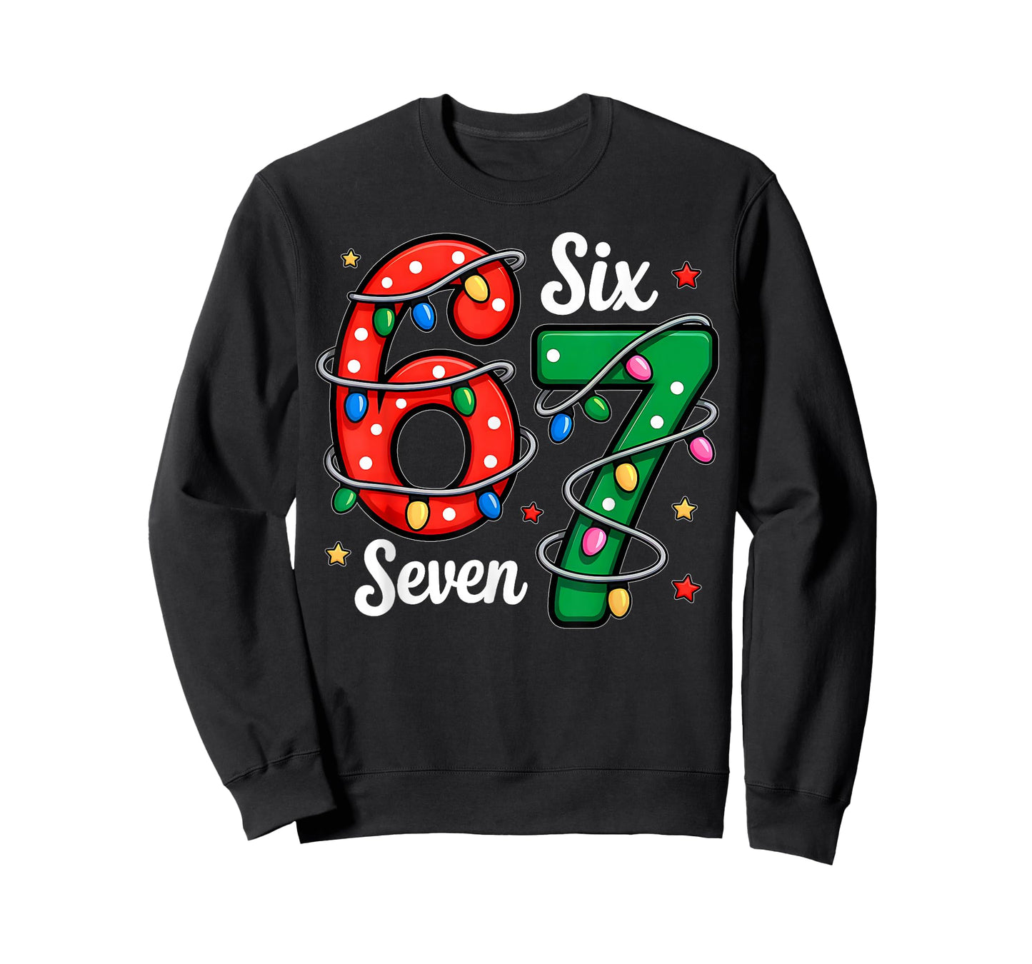 67 Meme Six Seven Funny Christmas Pajamas Boys Girls Kids T-Shirt