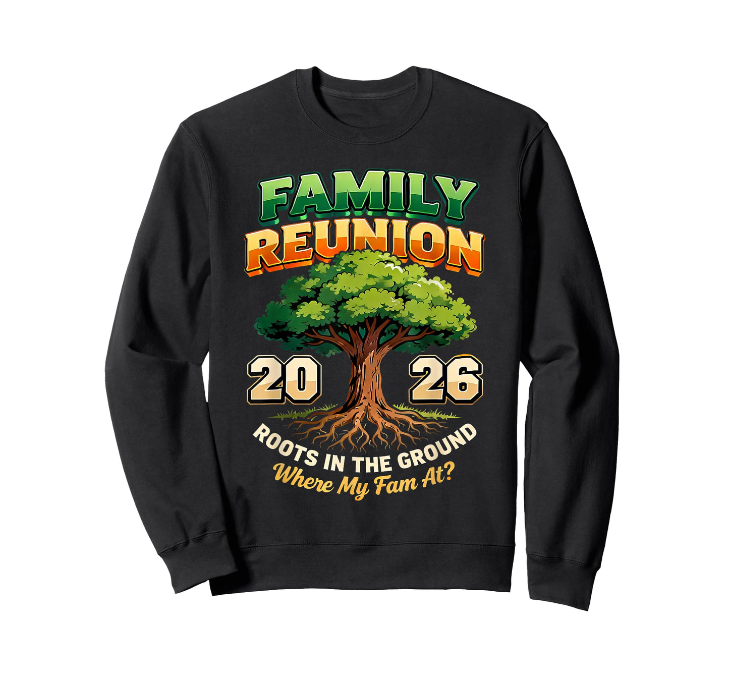 2026 Family Reunion Tree Roots in The Ground Art T-Shirt