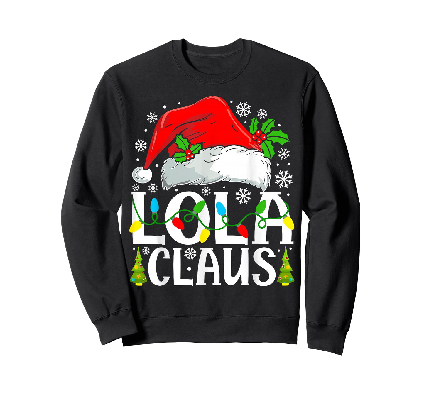 Lola Claus Funny Christmas Family Matching T-Shirt