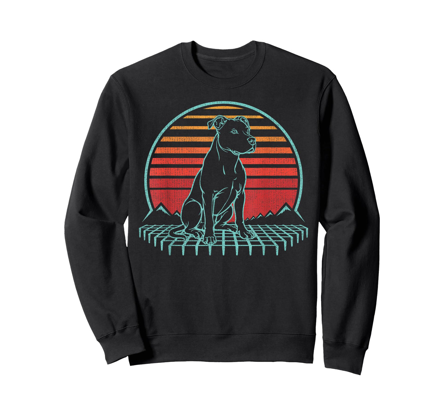 Pitbull Lover Dog Owner Retro Vintage 80s T-Shirt