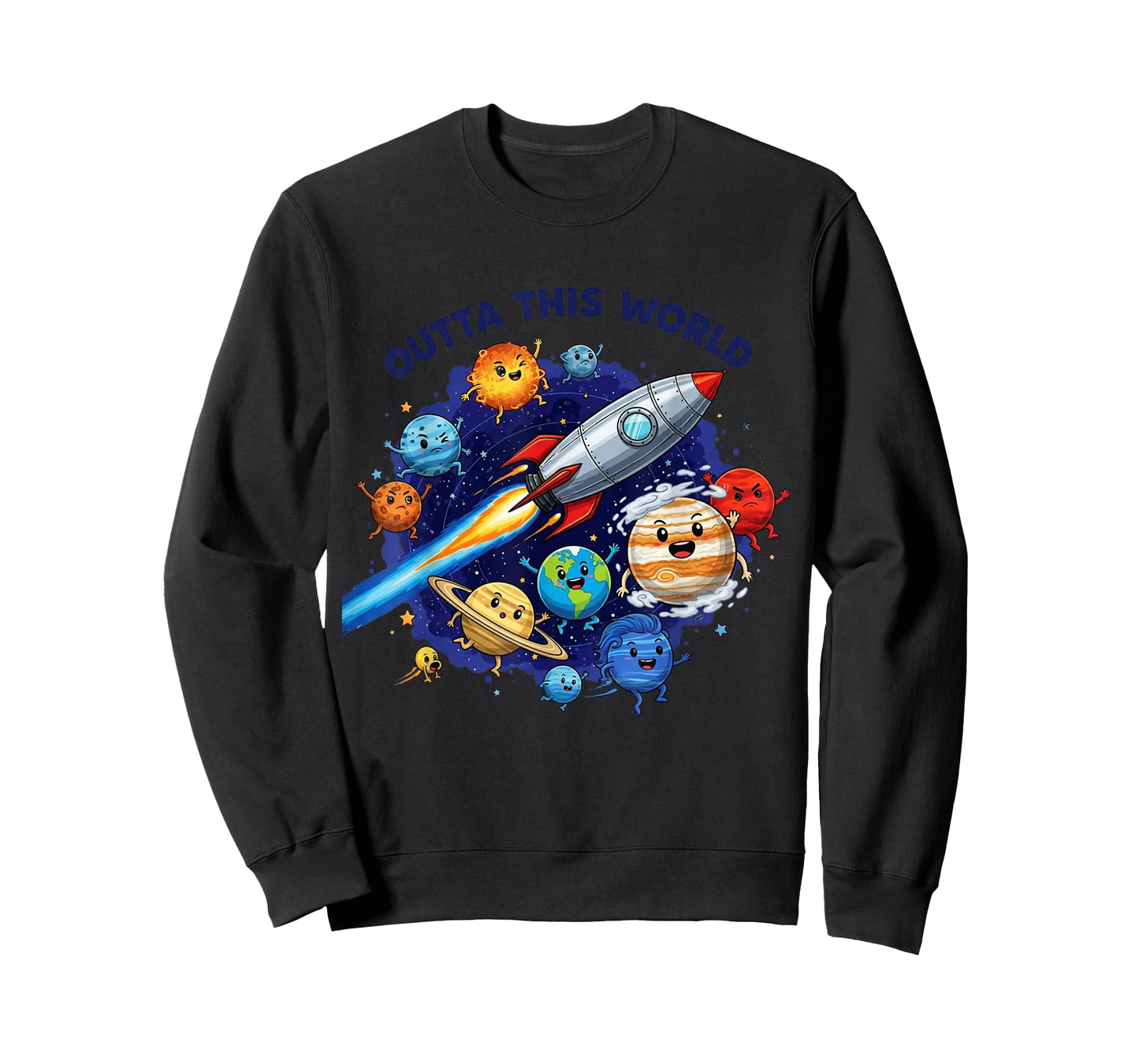 Outta This World. Cute Planet Space Lover, Astronaut Galaxy T-Shirt