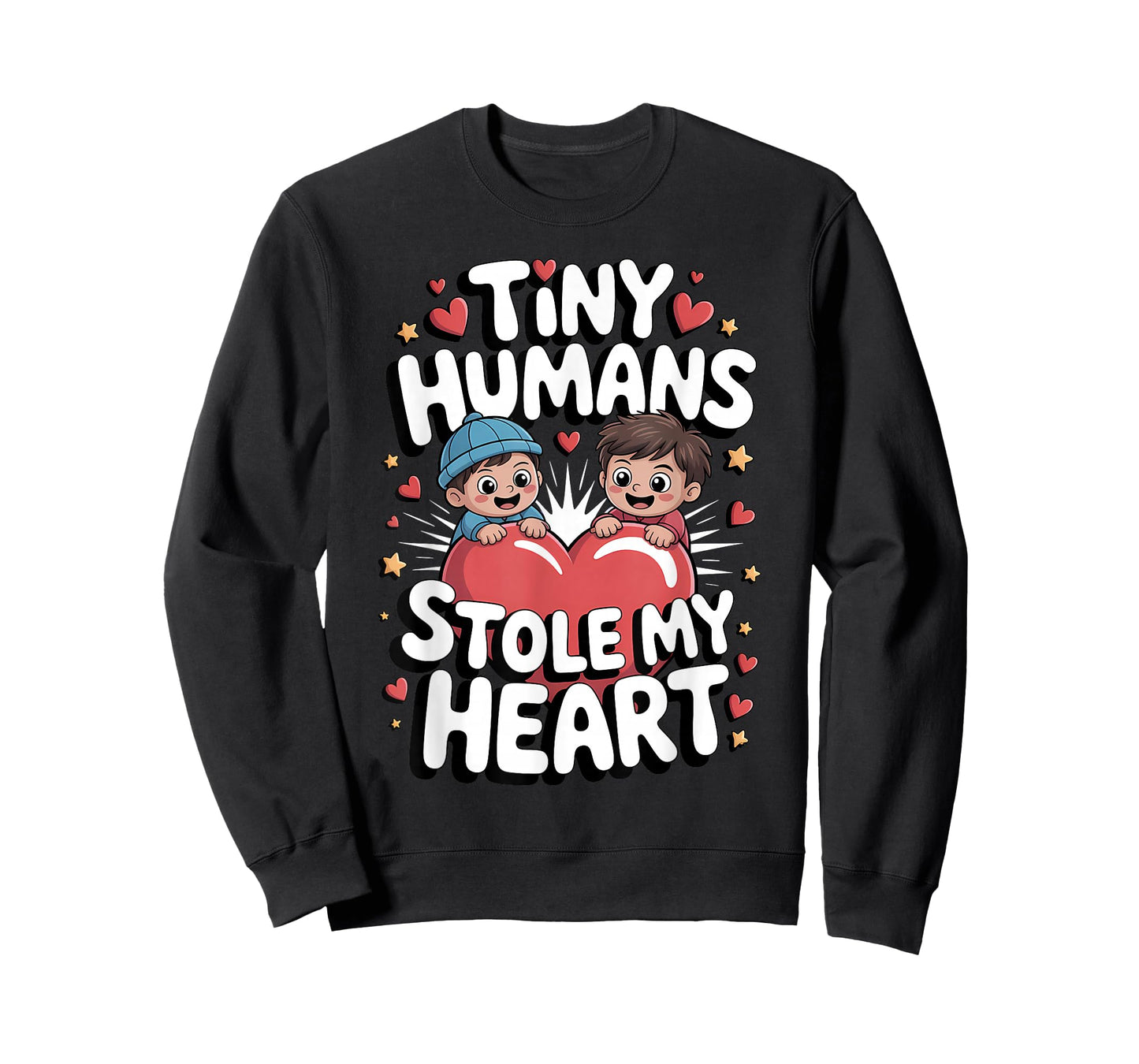Tiny Humans Stole My Heart Cute Love T-Shirt