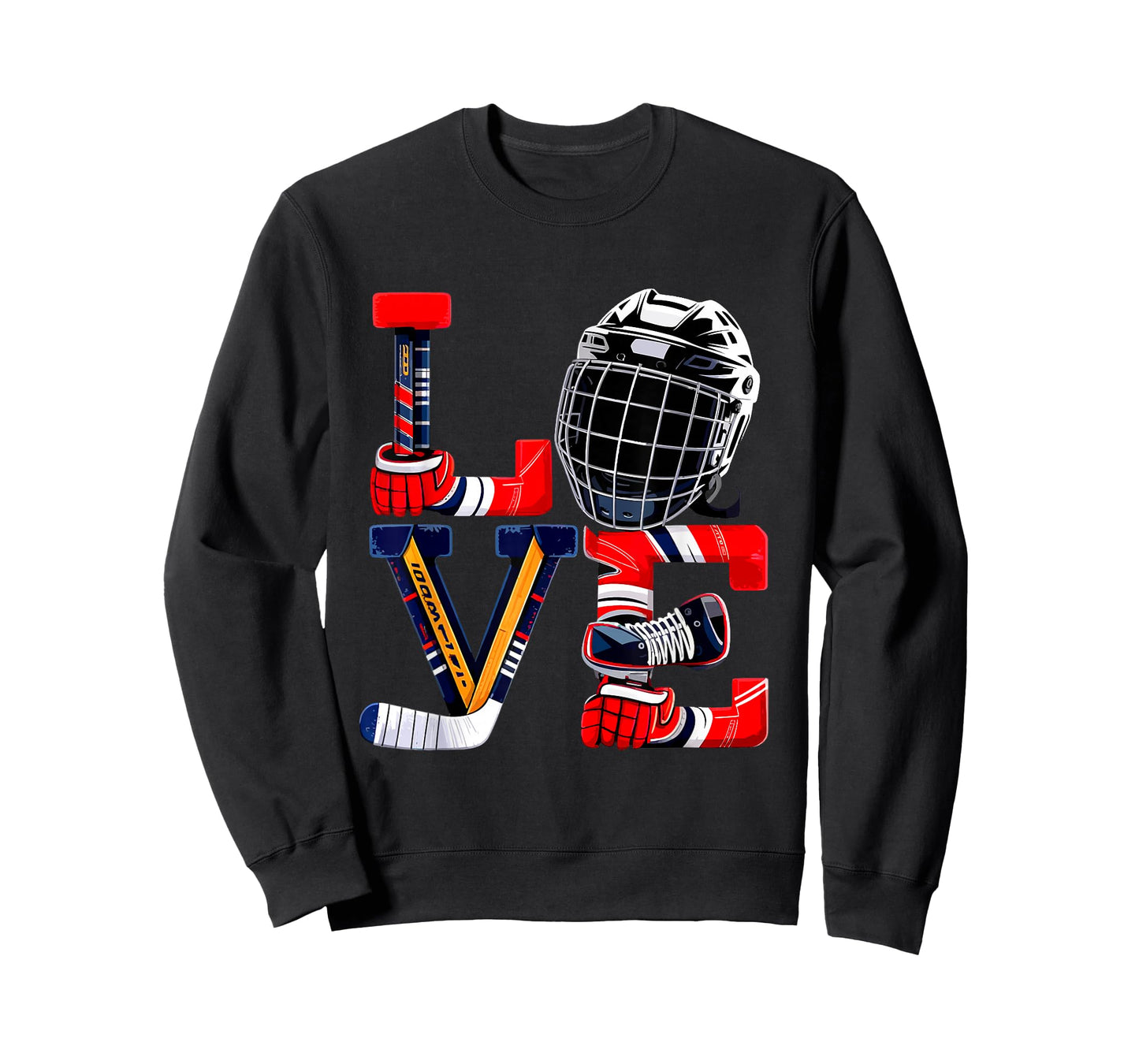 Valentines Day Love Ice Hockey Items Men Boys Kids Teens T-Shirt