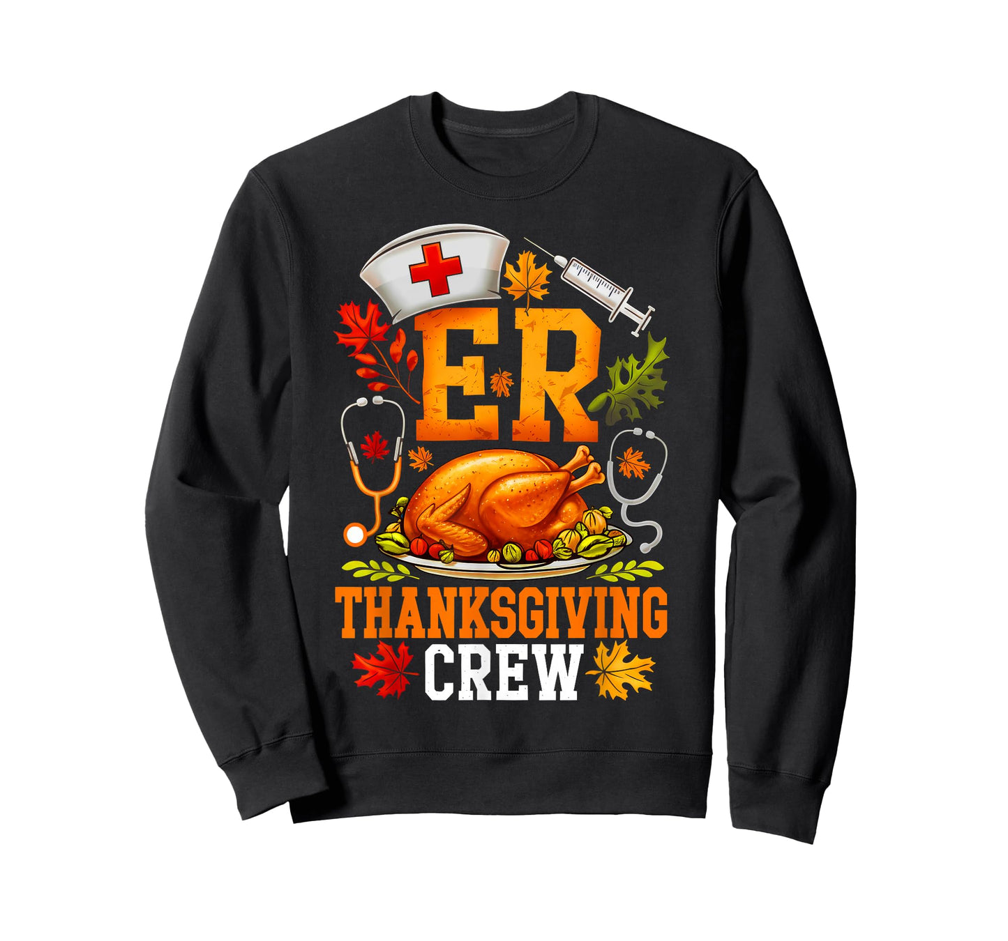 ER Thanksgiving Crew Nurse Emergency Room Registered Nursing T-Shirt