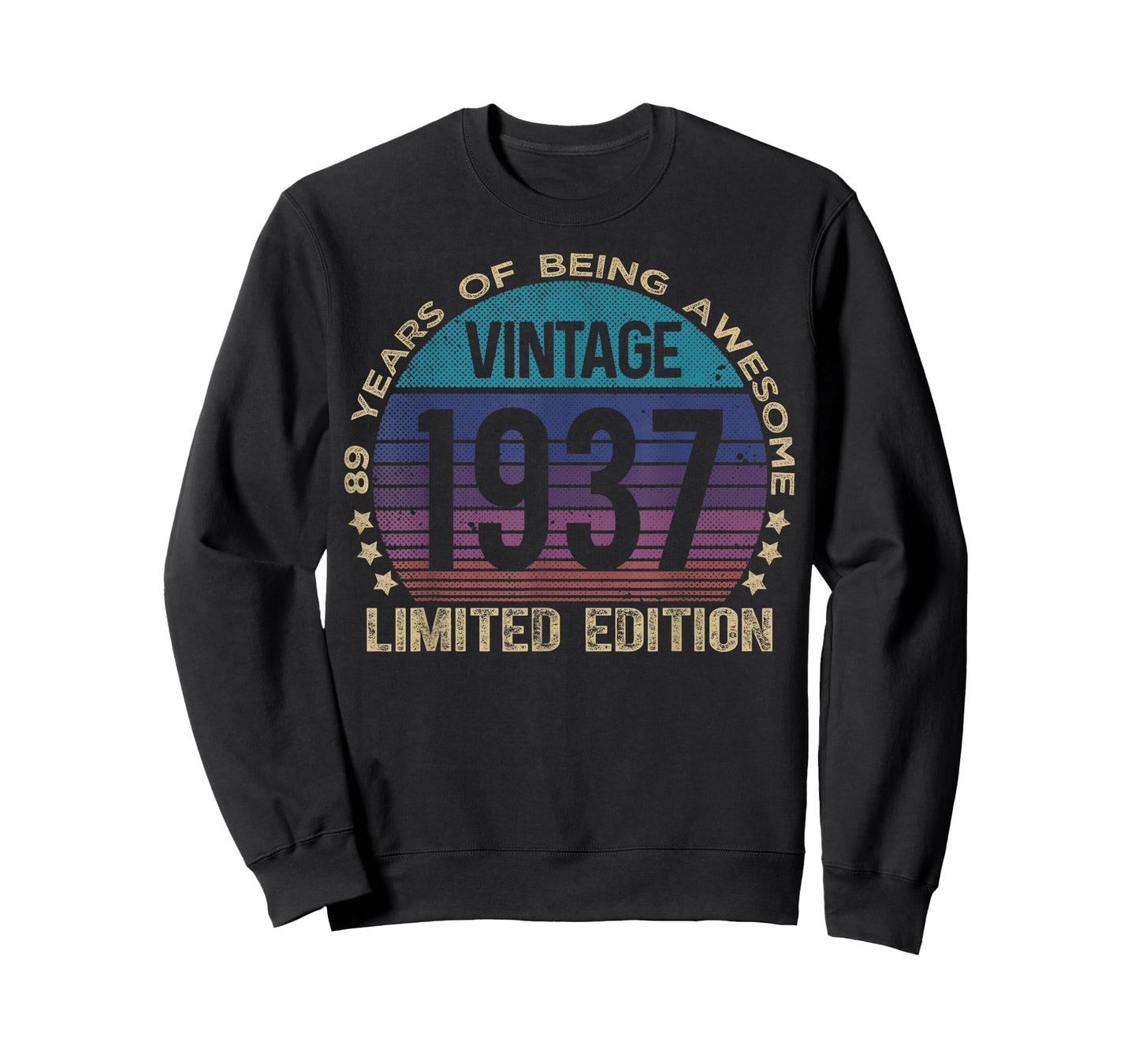 89 Year Old Gifts Vintage 1937 Limited Edition 89th Birthday T-Shirt