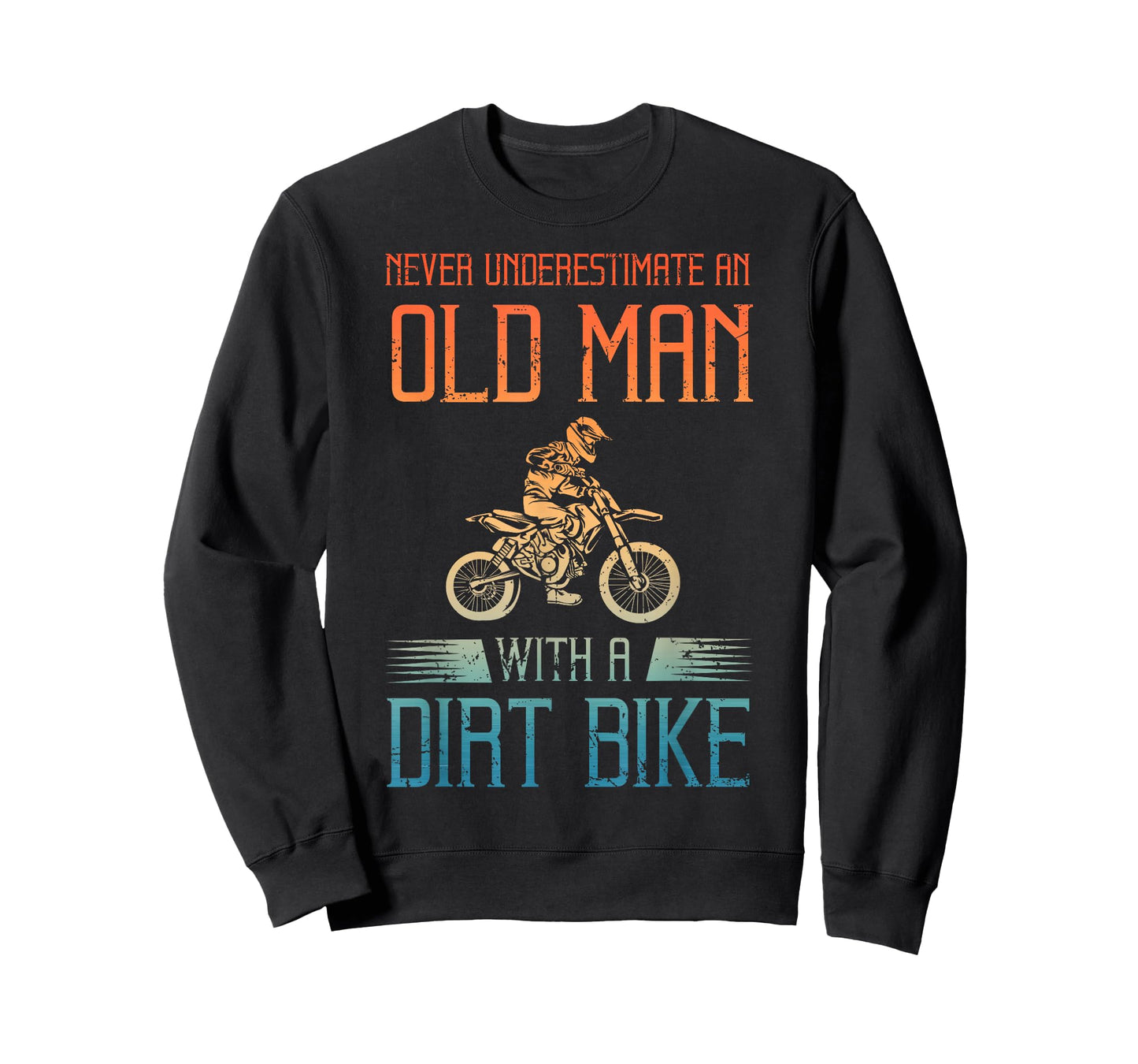 Dirt Bike Art for Men Grandpa Dad Dirtbike Dirt Bike Lover T-Shirt