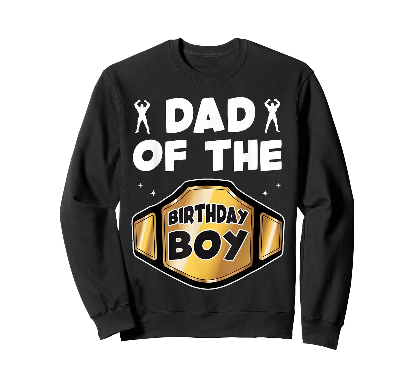 Dad of The Birthday Boy Wrestling Belt Birthday Kids Boys T-Shirt
