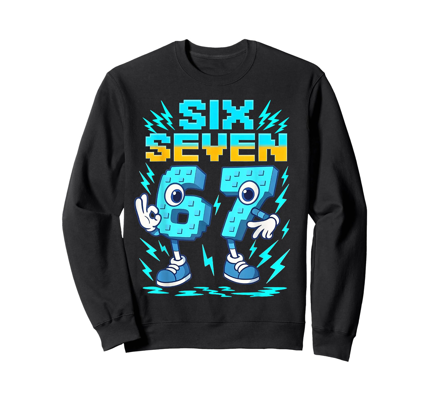 Funny Meme 67 Italian Brainrot Six Seven Gaming Kids Boys T-Shirt