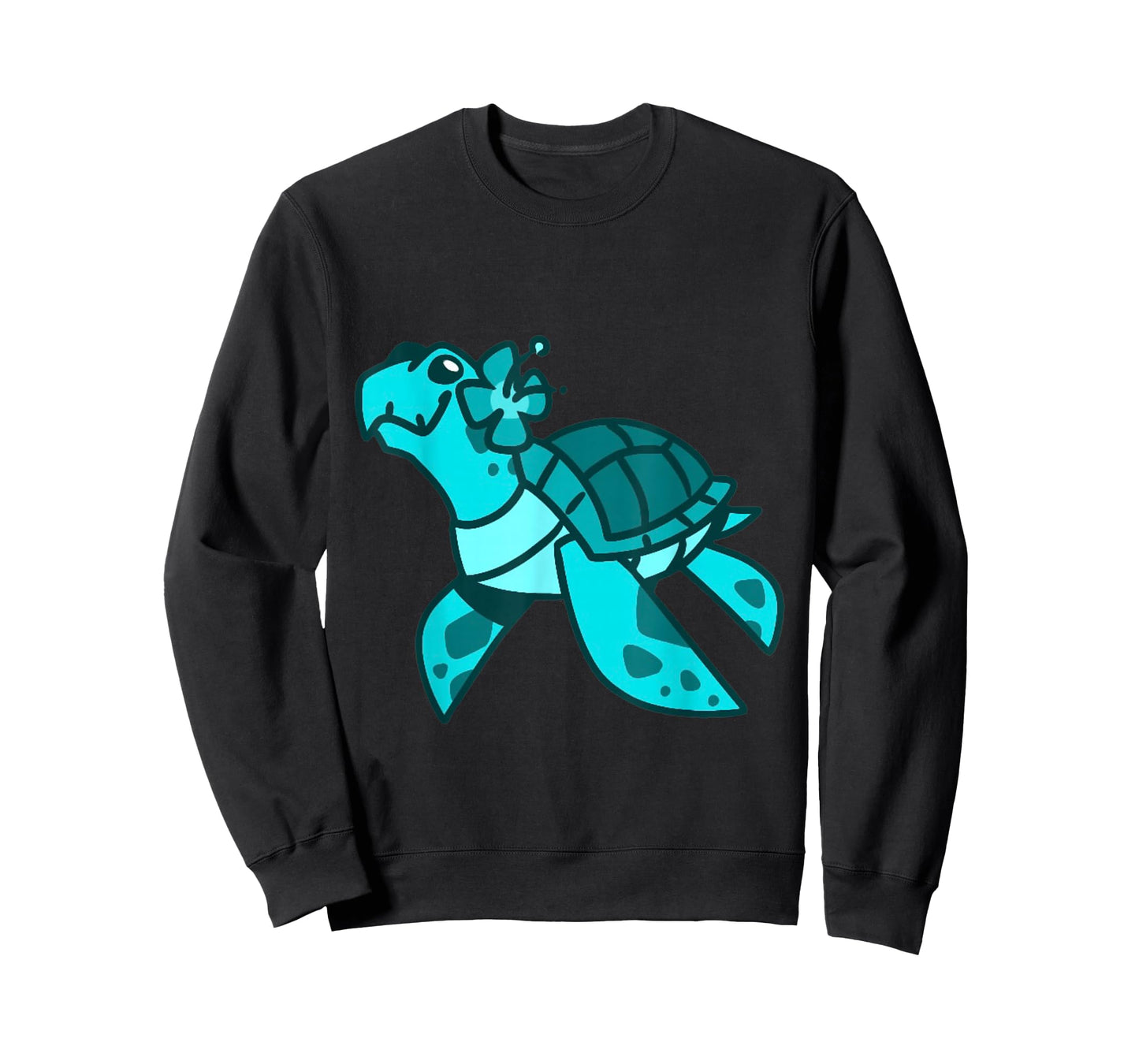 Cute Sweet Cartoon Sea Turtle Ocean Animal Kids and Adults T-Shirt