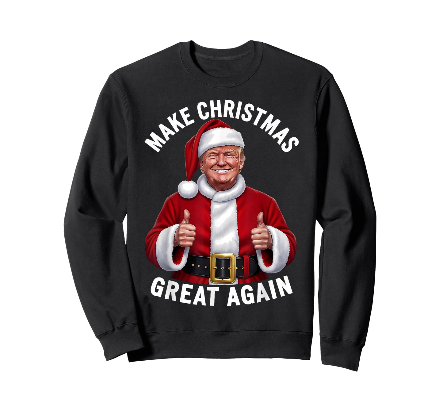 Make Christmas Great Again Xmas Funny Trump Pajamas Ugly T-Shirt